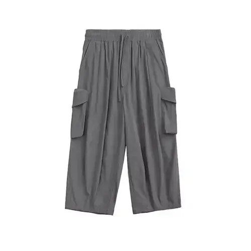 Japanese Brand 20AW Indigo Union Japan Grey Oversized Americana Pants Size US 32 / EU 48 - 4 Thumbnail