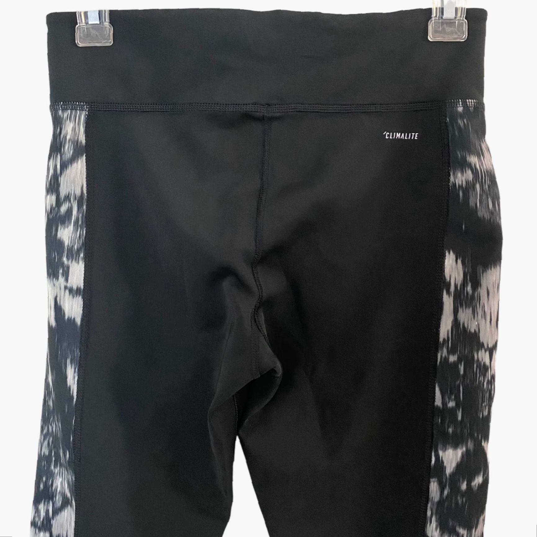 Adidas Adidas Climalite Leggings Womens Small Black Cropped High Waisted Printed Yoga Gym Training Size 28" / US 6 / IT 42 - 6 Thumbnail