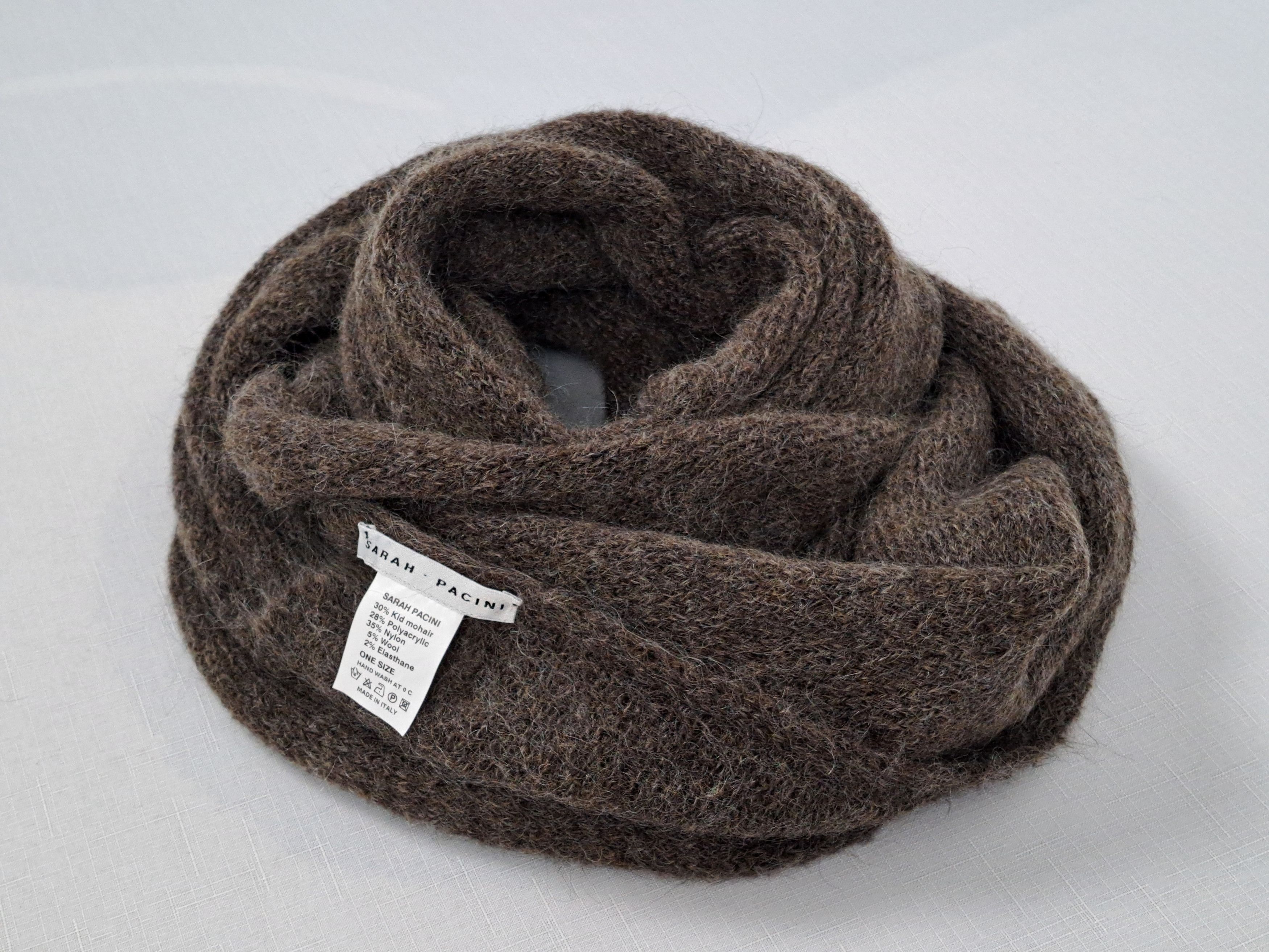Sarah Pacini Sarah Pacini extra long kid mohair blend knit scarf. Size ONE SIZE - 6 Thumbnail