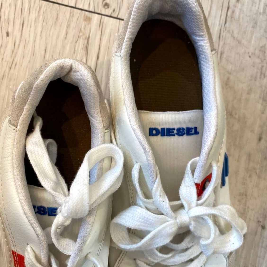 Diesel VINTAGE Diesel Sneakers Mens Men 0US White Lace Luxury Casual Stylish Durable Size US 9 / EU 42 - 6 Thumbnail