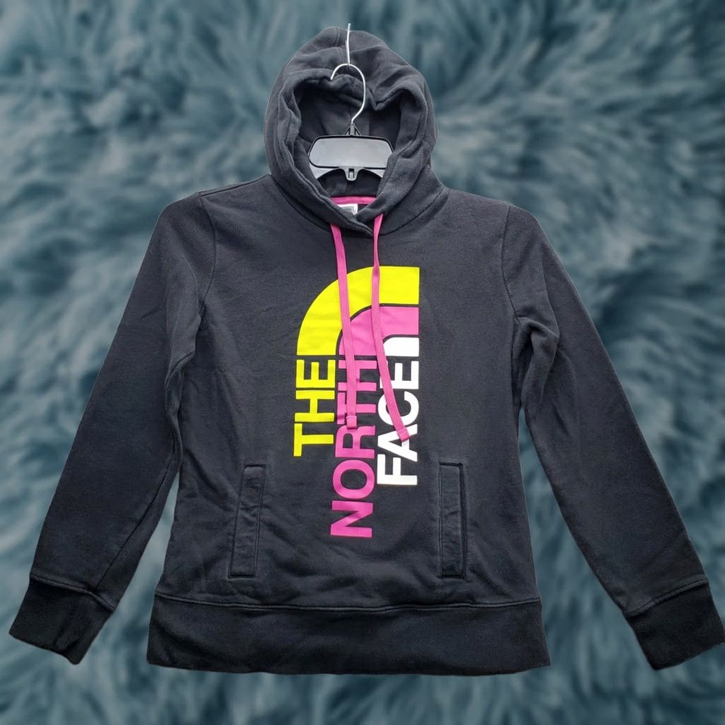The North Face The North Face Hoodie Womens Size S Gray Pullover Fleece Lined Ribbed Cuff & Hem Shirt Size S / US 4 / IT 40 - 1 Thumbnail