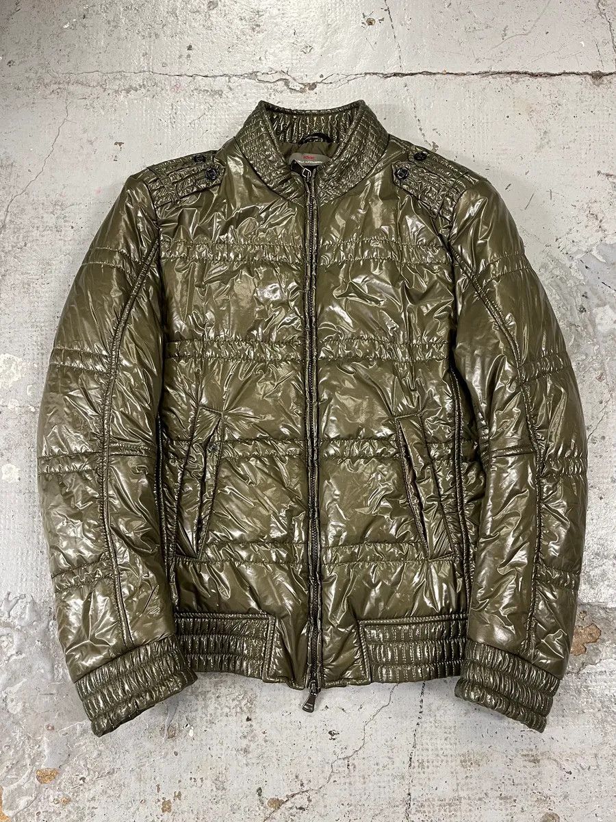 Daniele Alessandrini Daniele Alessandrini Green Patent Puffer British Puffer Jacket Size US M / EU 48-50 / 2 - 1 Thumbnail