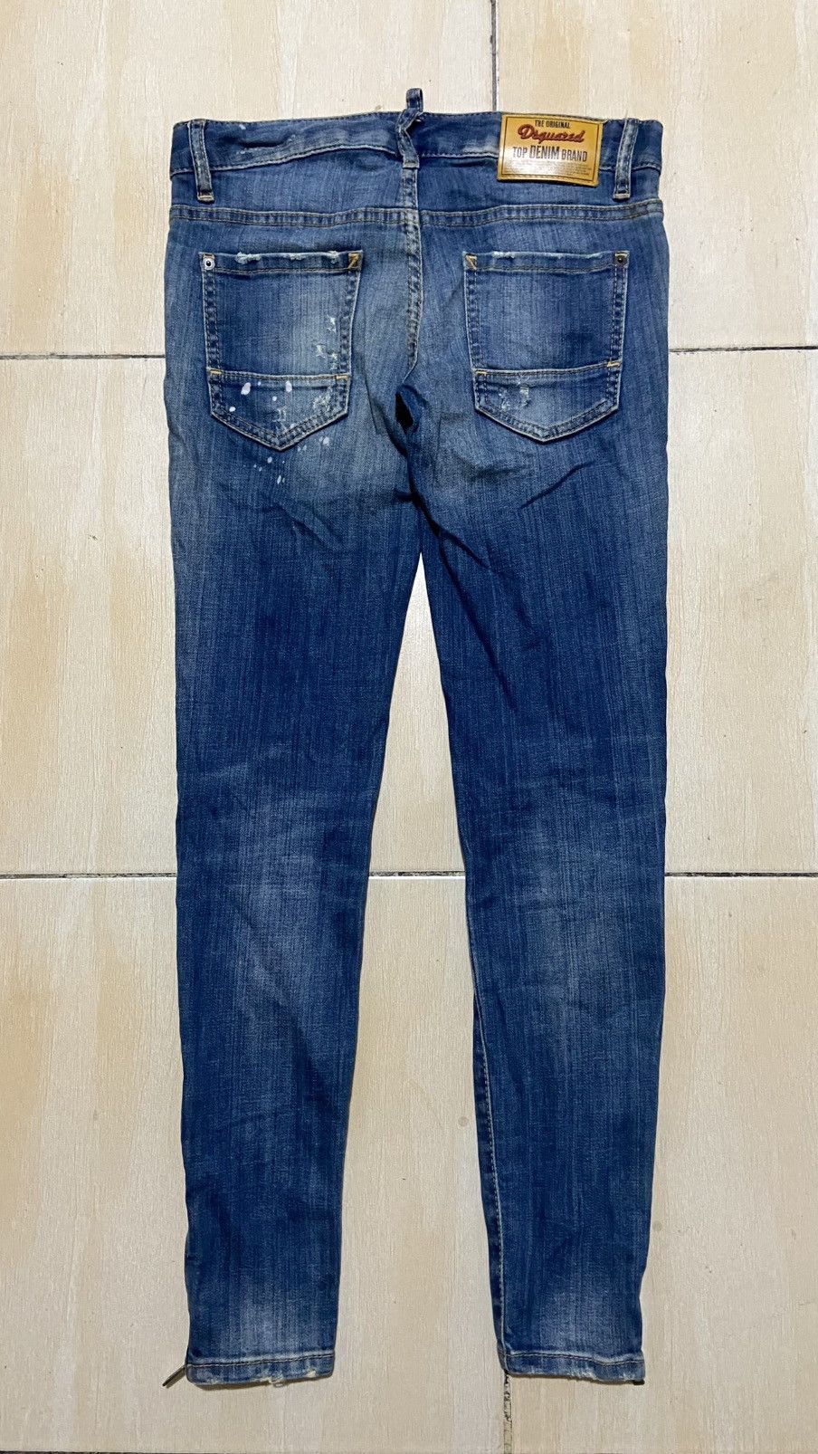 Dsquared2 × If Six Was Nine GM🔥 Dsquared Distressed Painted Blue Jeans Size US 30 / EU 46 - 5 Thumbnail