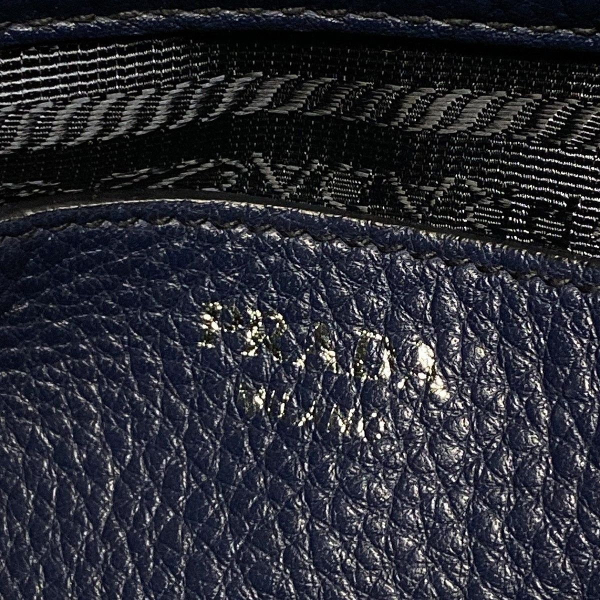 Prada PRADA Triangle Logo Handbag 1BA853 Baltico (Navy) Size ONE SIZE - 12 Thumbnail