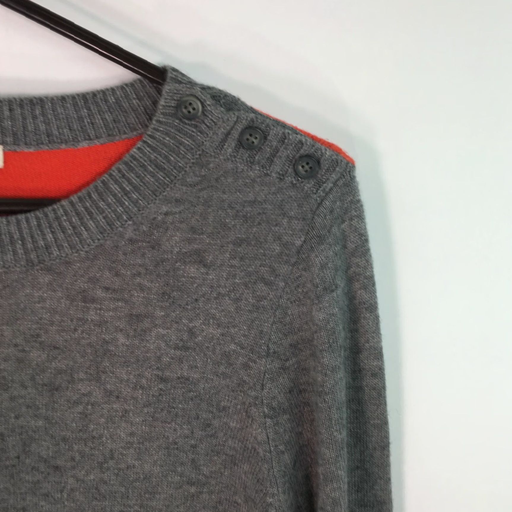 J.Crew VTG J.Crew Womens Casual Regular Crew Neck Long Sleeves Gray Sweater Size M Size M / US 6-8 / IT 42-44 - 6 Thumbnail