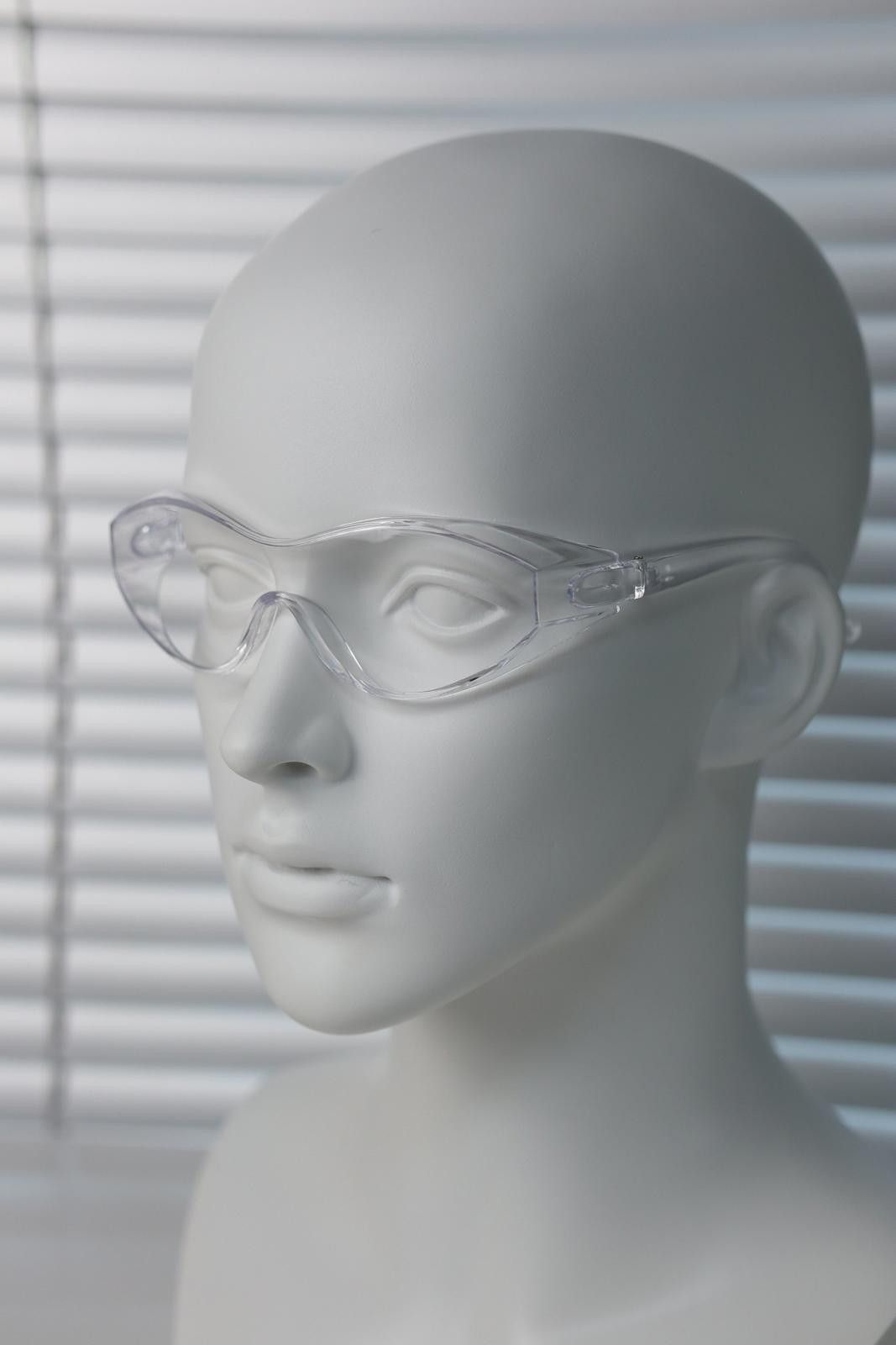 Other Y2k Large Wide Safety Glasses Sunglasses Transport White OS Size ONE SIZE - 2 Thumbnail