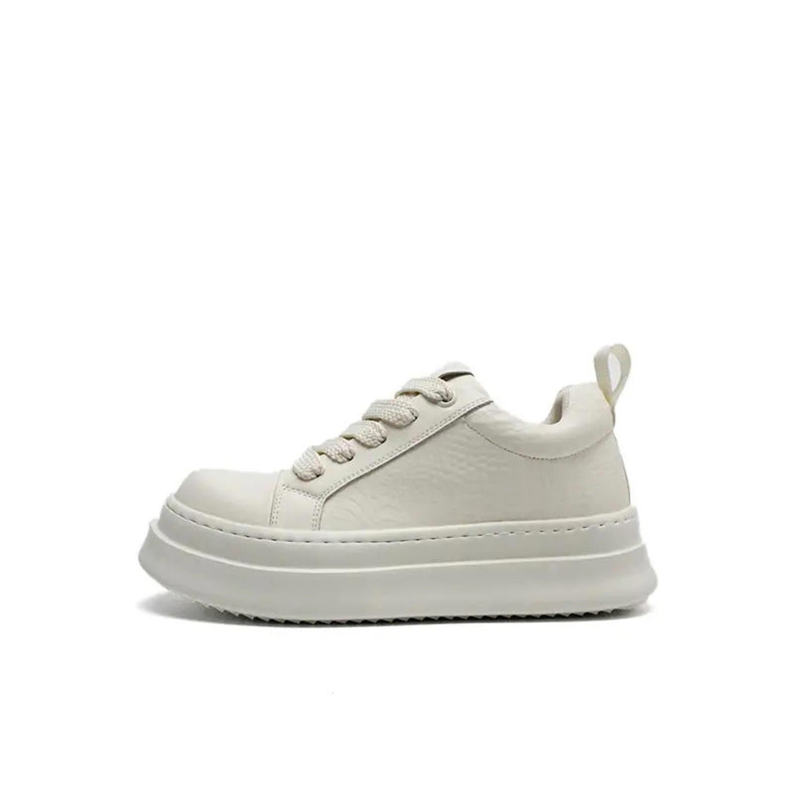 Japanese Brand Black Platform Sneakers with White Toe Cap, Chunky Sole Size US 8 / EU 41 - 5 Thumbnail