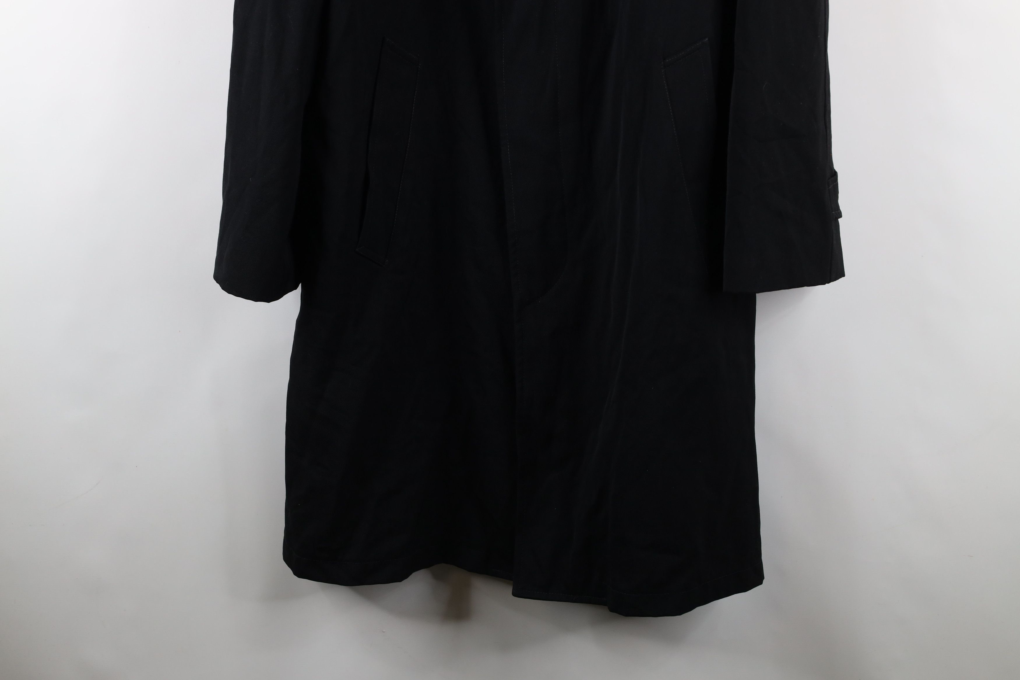 Vintage Vintage 50s 60s Streetwear Trench Coat Jacket Black USA Size US XL / EU 56 / 4 - 3 Thumbnail