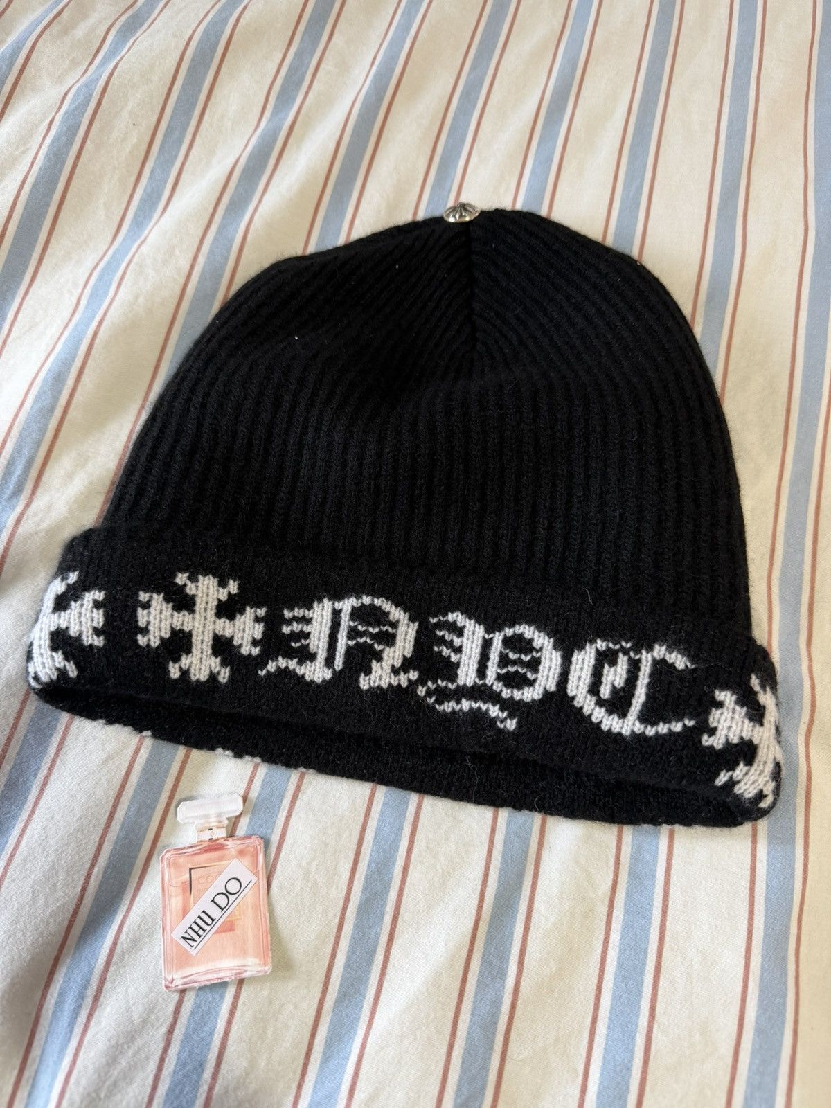 Chrome Hearts Chrome Hearts Big Daddy Cross Beanie - Cashmere - black Size ONE SIZE - 1 Thumbnail