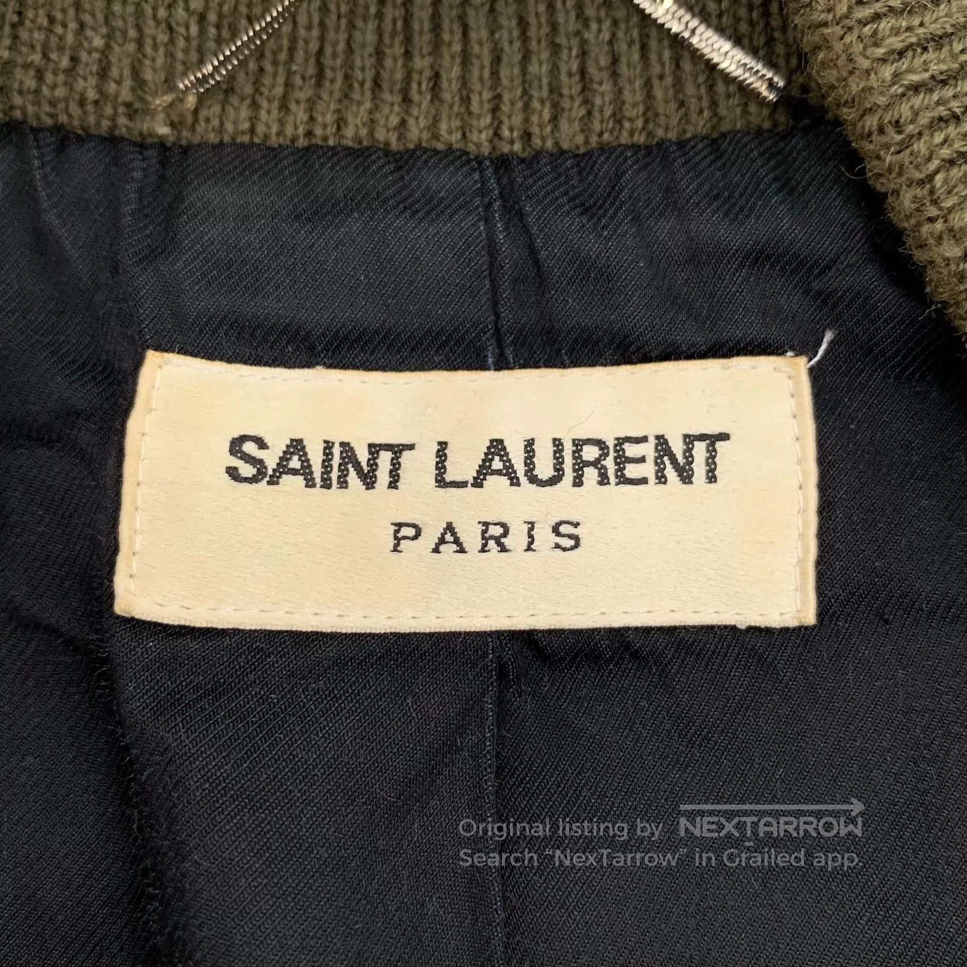 Saint Laurent Paris Saint Laurent Green Varsity Jacket. Size US S / EU 44-46 / 1 - 5 Thumbnail