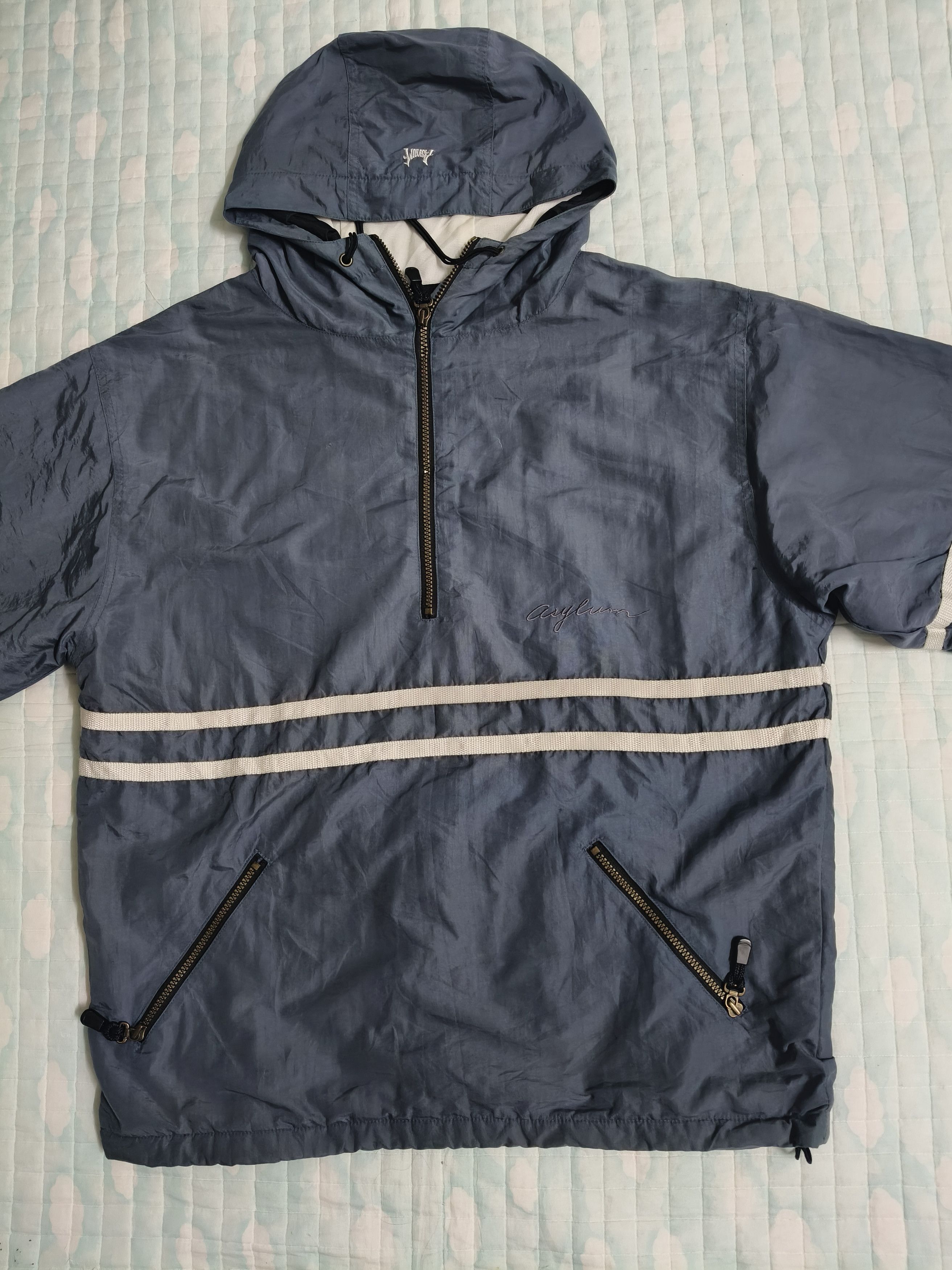 Japanese Brand ASYLUM Snowboard Half zip Jacket Size US M / EU 48-50 / 2 - 5 Thumbnail
