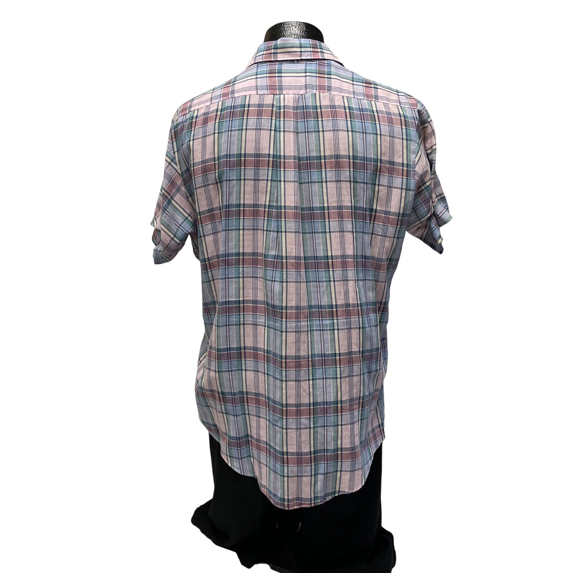 McGregor Vtg McGregor Contemporary Pastel Blue Pink Madras Shirt Size US L / EU 52-54 / 3 - 3 Thumbnail