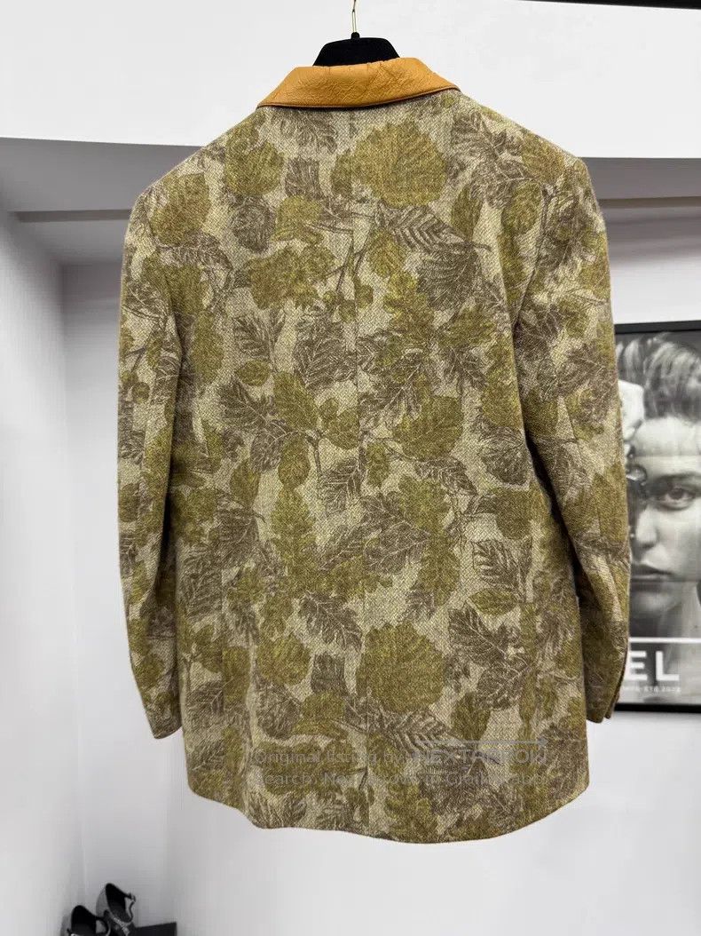 Dior Dior Green printed leather suit jacket Size M / US 6-8 / IT 42-44 - 3 Thumbnail