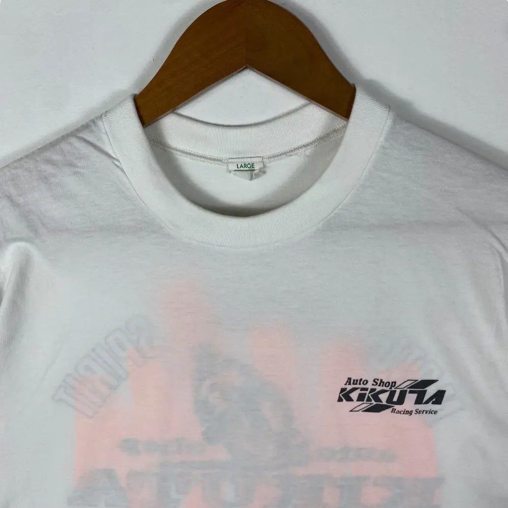 Japanese Brand Vintage 80's KIKUTA Auto Shop Racing Service Tee Shirt Size US M / EU 48-50 / 2 - 4 Thumbnail