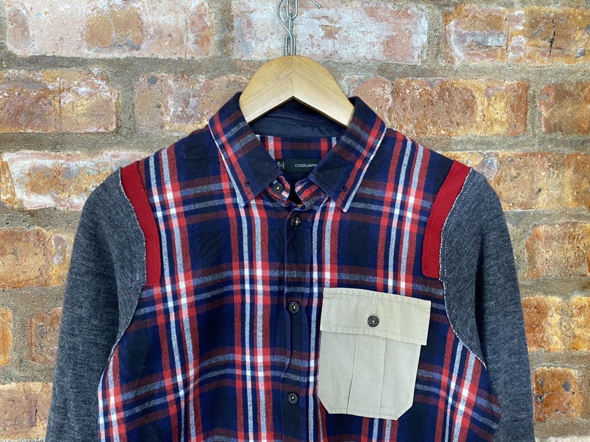 Dsquared2 AW11 Shadow Flannel hybrid leather trim button uo Size US M / EU 48-50 / 2 - 3 Thumbnail