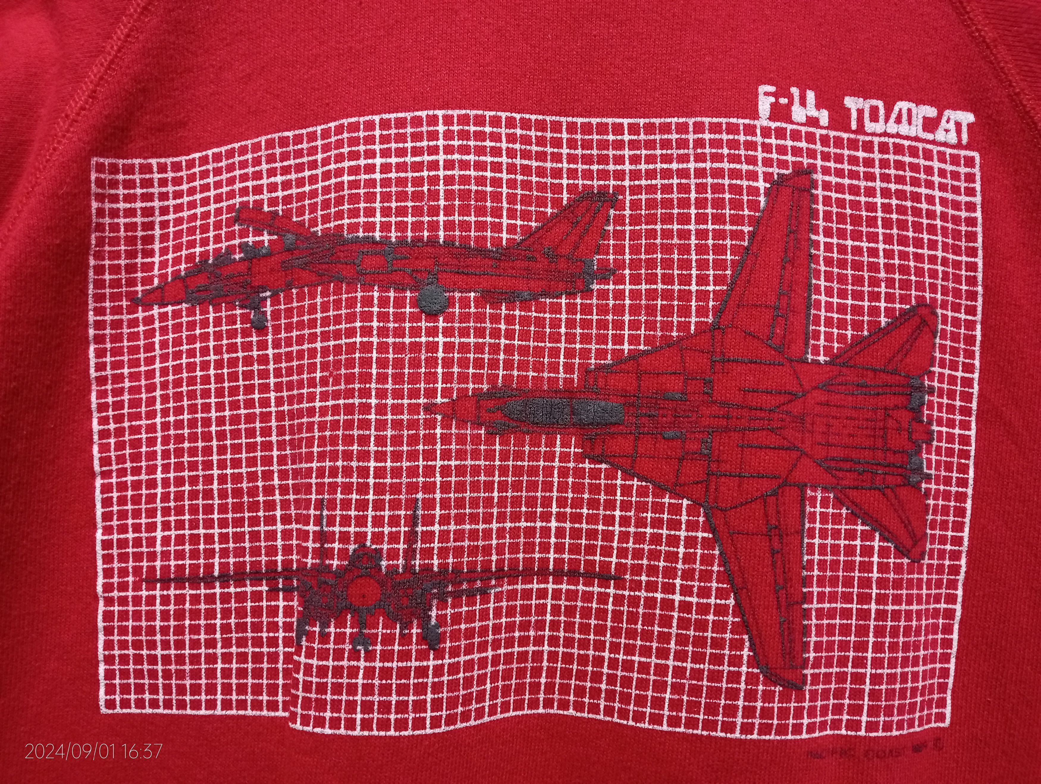 Vintage Vintage '80s Pacific Coast F-14 Tomcat Crewneck Sweatshirt Size US S / EU 44-46 / 1 - 3 Thumbnail