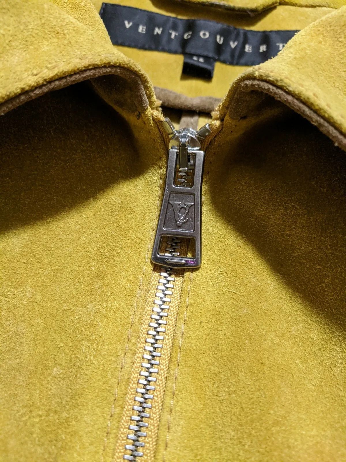 Designer VENTCOUVERT - Jacket - 100% calf split Leather - Size 38 Size XS / US 0-2 / IT 36-38 - 5 Thumbnail