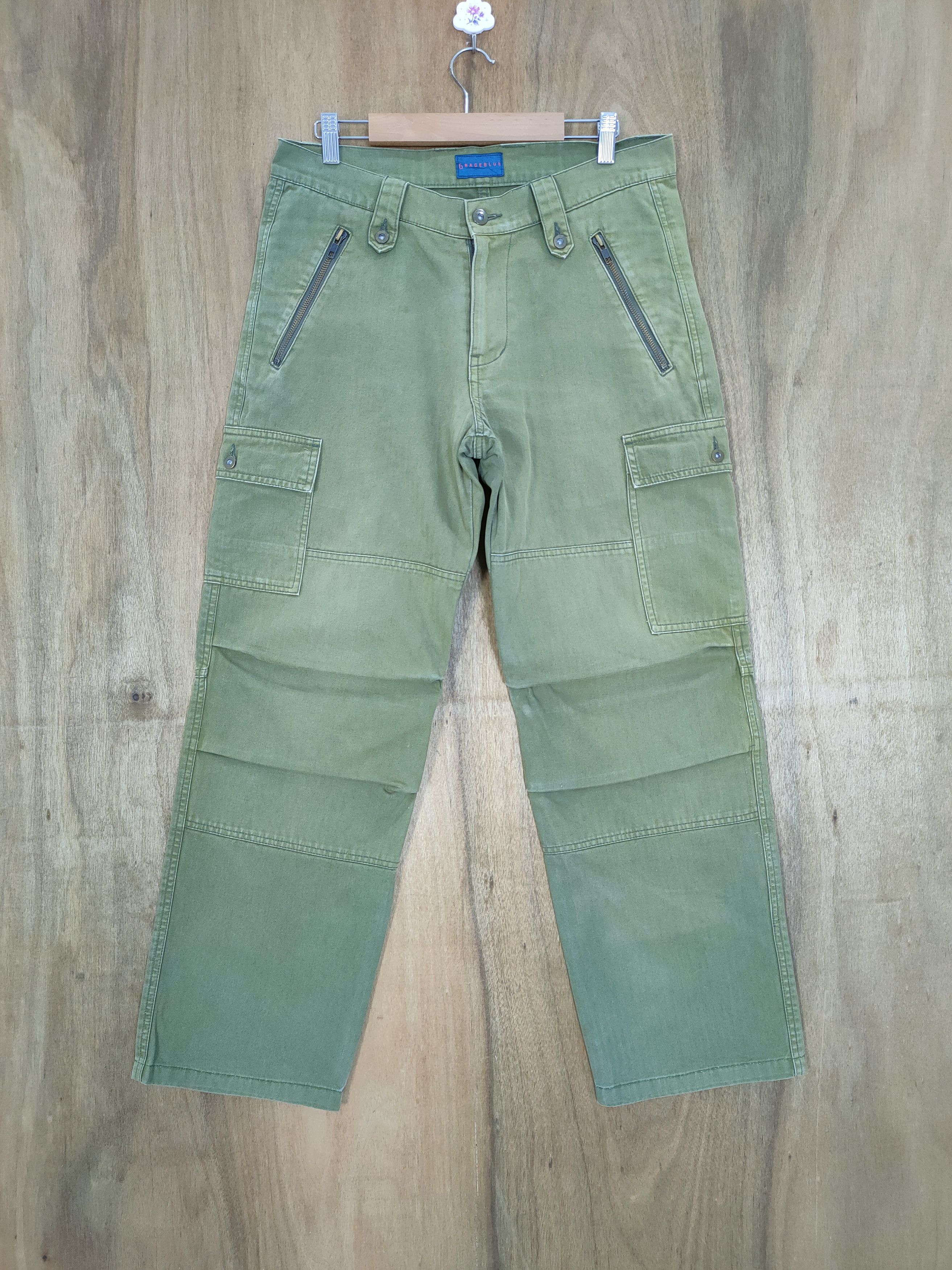 RAGEBLUE VINTAGE RAGEBLUE BAGGY CARGO PANTS Size US 32 / EU 48 - 1 Thumbnail