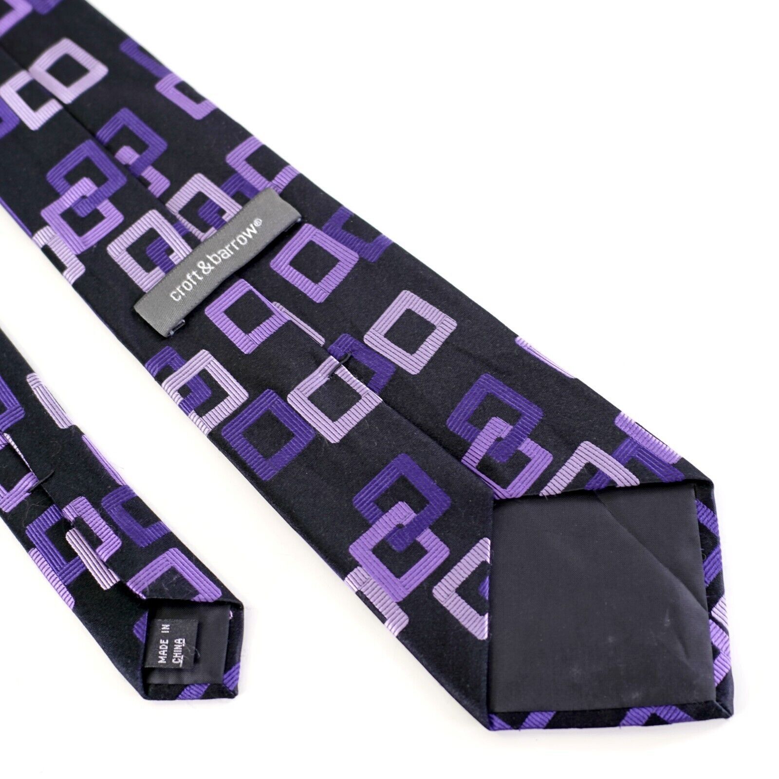 Croft & Barrow Croft & Barrow Black Purple Geometric Abstract Woven Long Si Size ONE SIZE - 6 Thumbnail