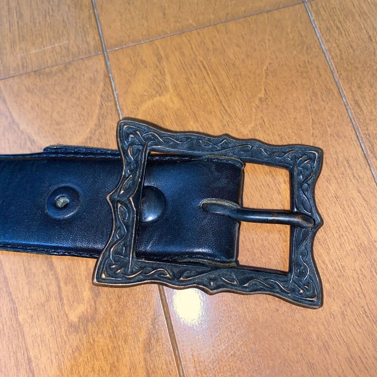 Number (N)ine Archive Frame Buckle Leather Belt Size ONE SIZE - 3 Thumbnail
