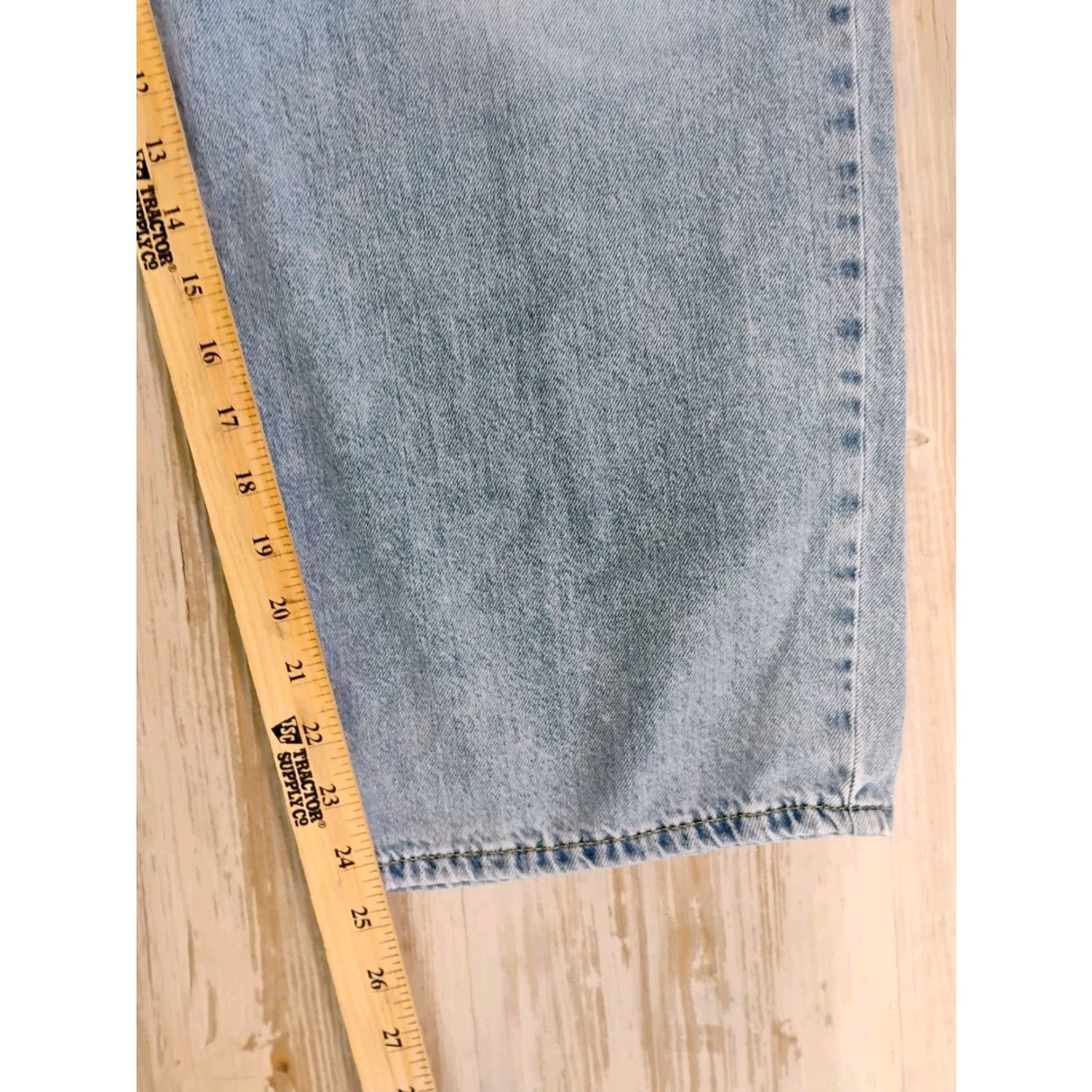 Lucky Brand Lucky Brand Jeans High Rise Wide-Leg Crop Women 34x25 Light Wash Denim Cotton Regular Inseam 25 Inches Blue 34 Waist 34 Size 24" / US 00 / IT 34 - 5 Thumbnail