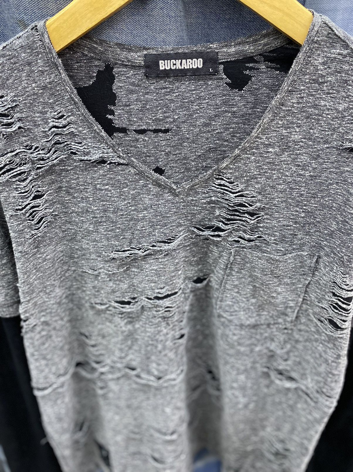 If Six Was Nine undefined distressed longsleeve double layer buckaroo japan Size US M / EU 48-50 / 2 - 4 Thumbnail