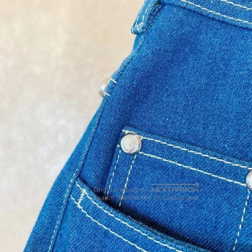 Balmain Balmain Women's Blue Jeans. Size 37" - 5 Thumbnail