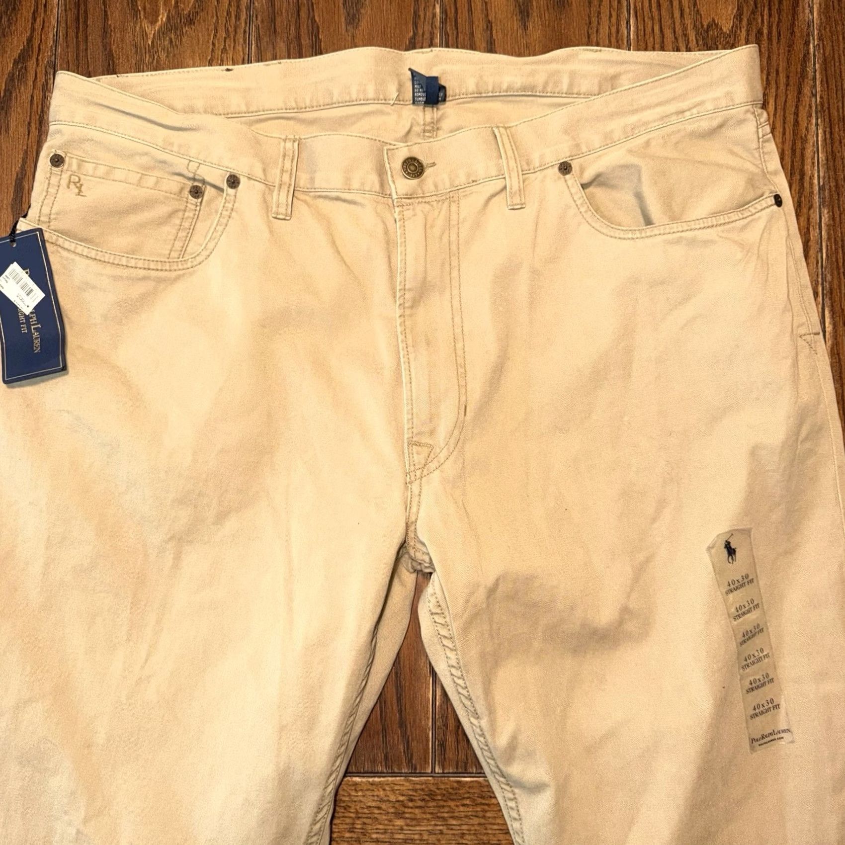 Polo Ralph Lauren Polo Ralph Lauren Straight 650 Chino Pants Men's 40x30 Khaki New Size US L / EU 52-54 / 3 - 3 Thumbnail
