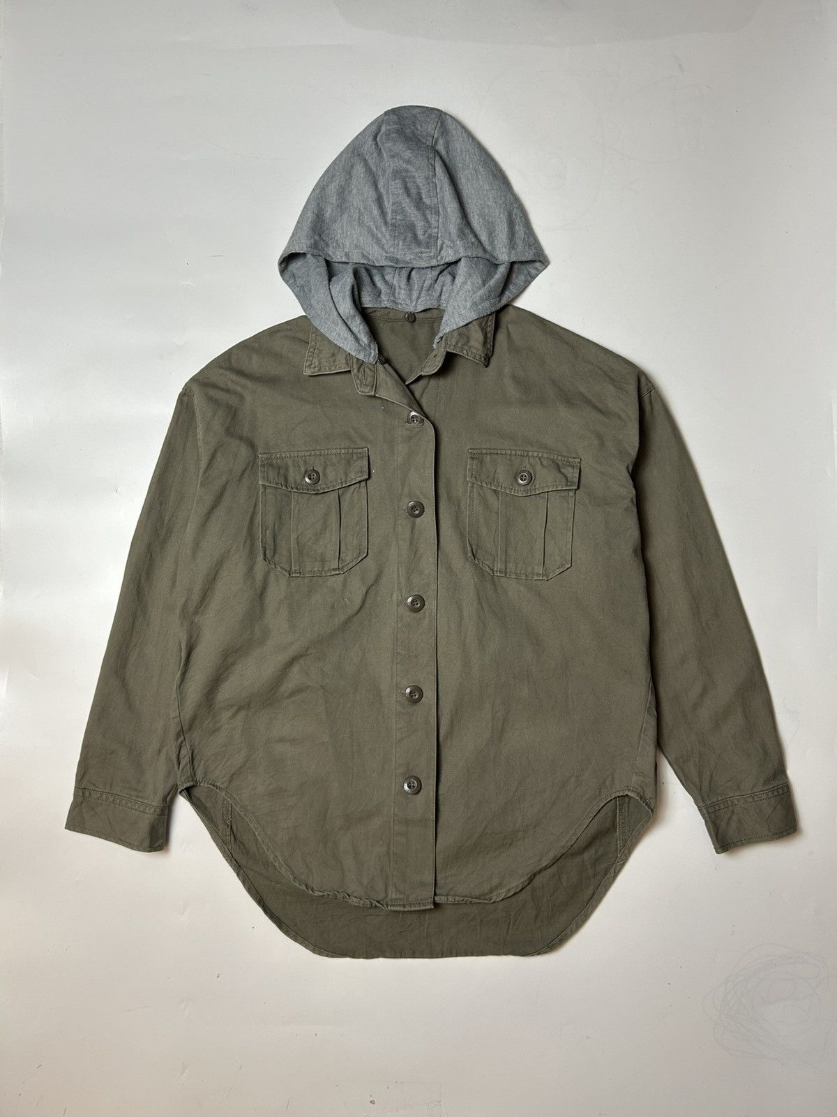 Alpha Industries LUTIQUE ARMY BUTTON UP SHIRT WITH HOODIE Size US L / EU 52-54 / 3 - 2 Thumbnail