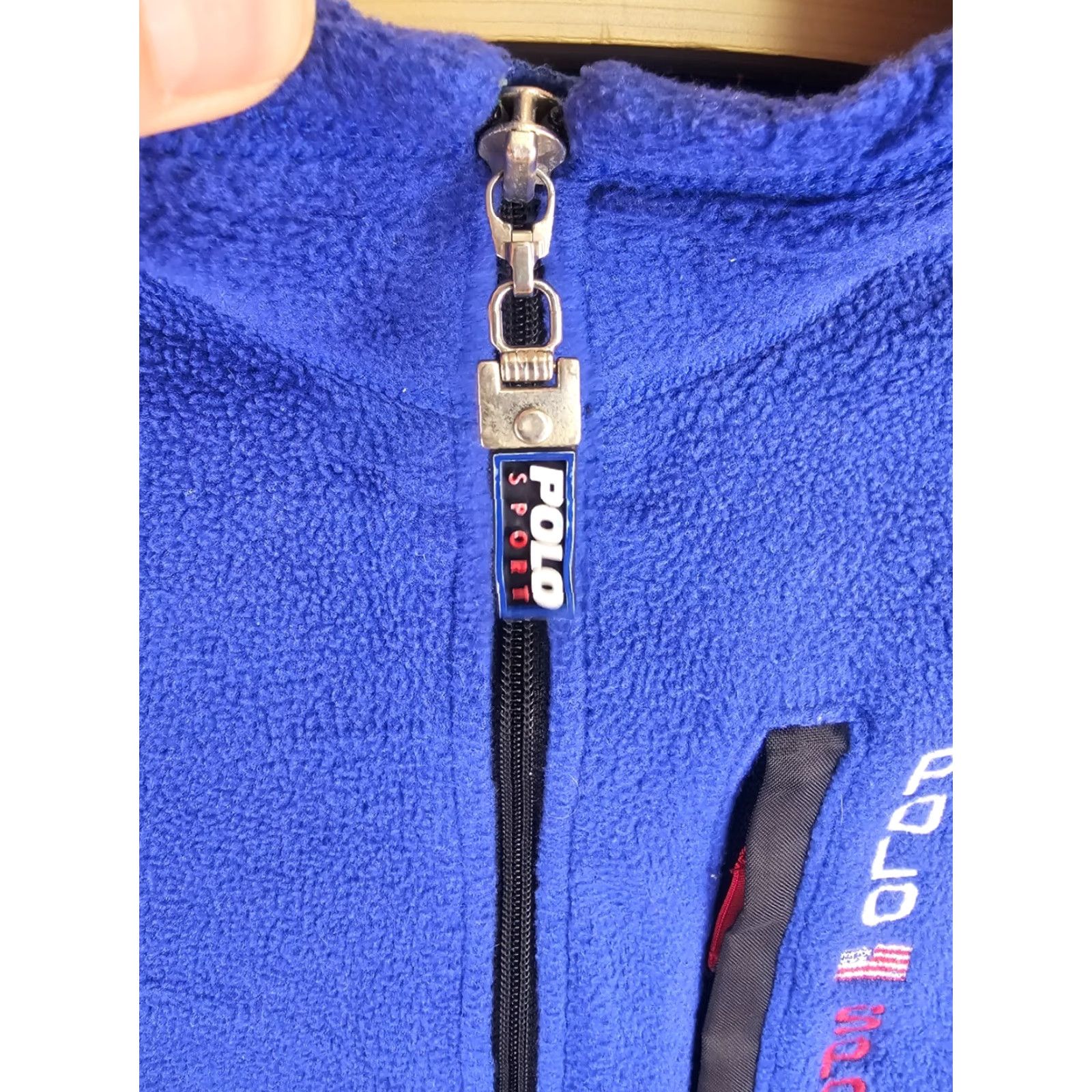 Polo Ralph Lauren VINTAGE Polo Ralph Lauren POLO SPORT Fleece HALF ZIP Pullover XL SZ BLUE Men Sweatshirt 1/4 Zip USA Studious Cross Chest 28IN Cross Shoulder 24IN 90s Size US XL / EU 56 / 4 - 4 Thumbnail