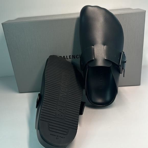 Balenciaga Balenciaga Women’s SUNDAY MULE ISunday Mule black matte calf Size US 6.5 / IT 36.5 - 8 Thumbnail