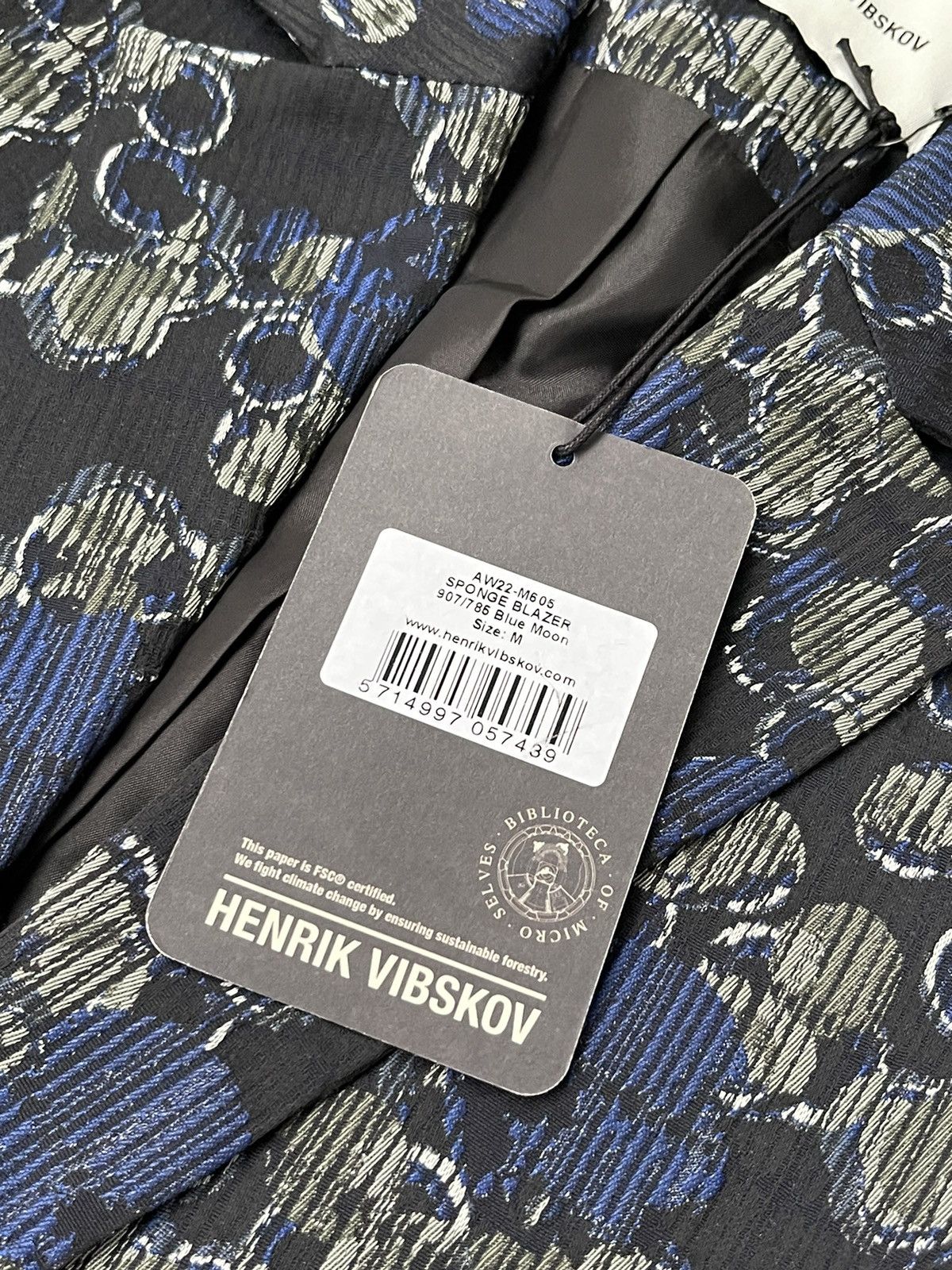 Henrik Vibskov !DS! AW22 Henrik Vibskov Blue Moon Sponge Blazer Size US M / EU 48-50 / 2 - 18 Thumbnail