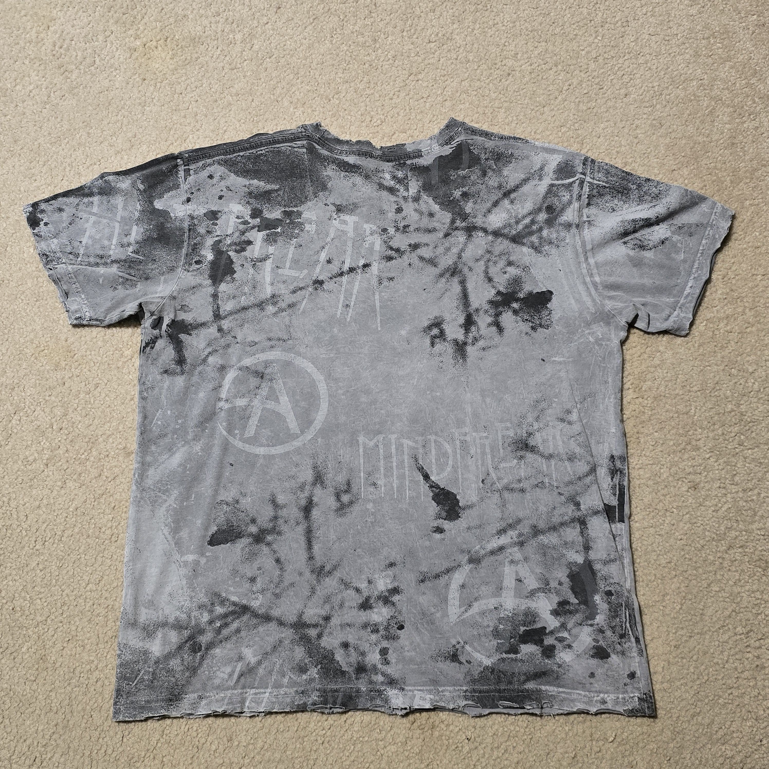 Affliction Affliction Men's Grey and Black T-shirt Size US L / EU 52-54 / 3 - 5 Thumbnail