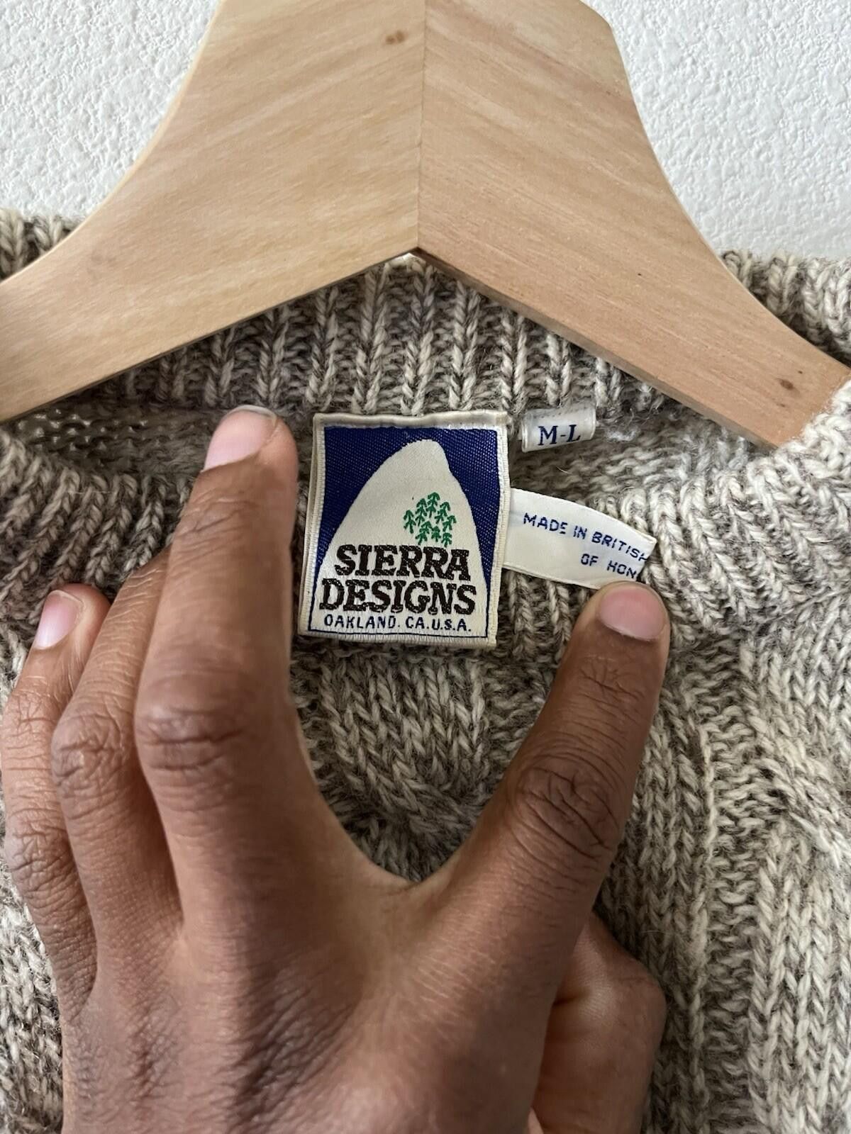 Other Vintage Sierra Designs Cable Knit Wool Sweater M Size M / US 6-8 / IT 42-44 - 2 Thumbnail