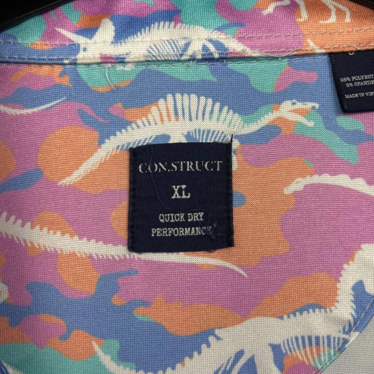 Other Construct Golf Polo Shirt Men Dinosaur Collared XL Size US XL / EU 56 / 4 - 5 Thumbnail