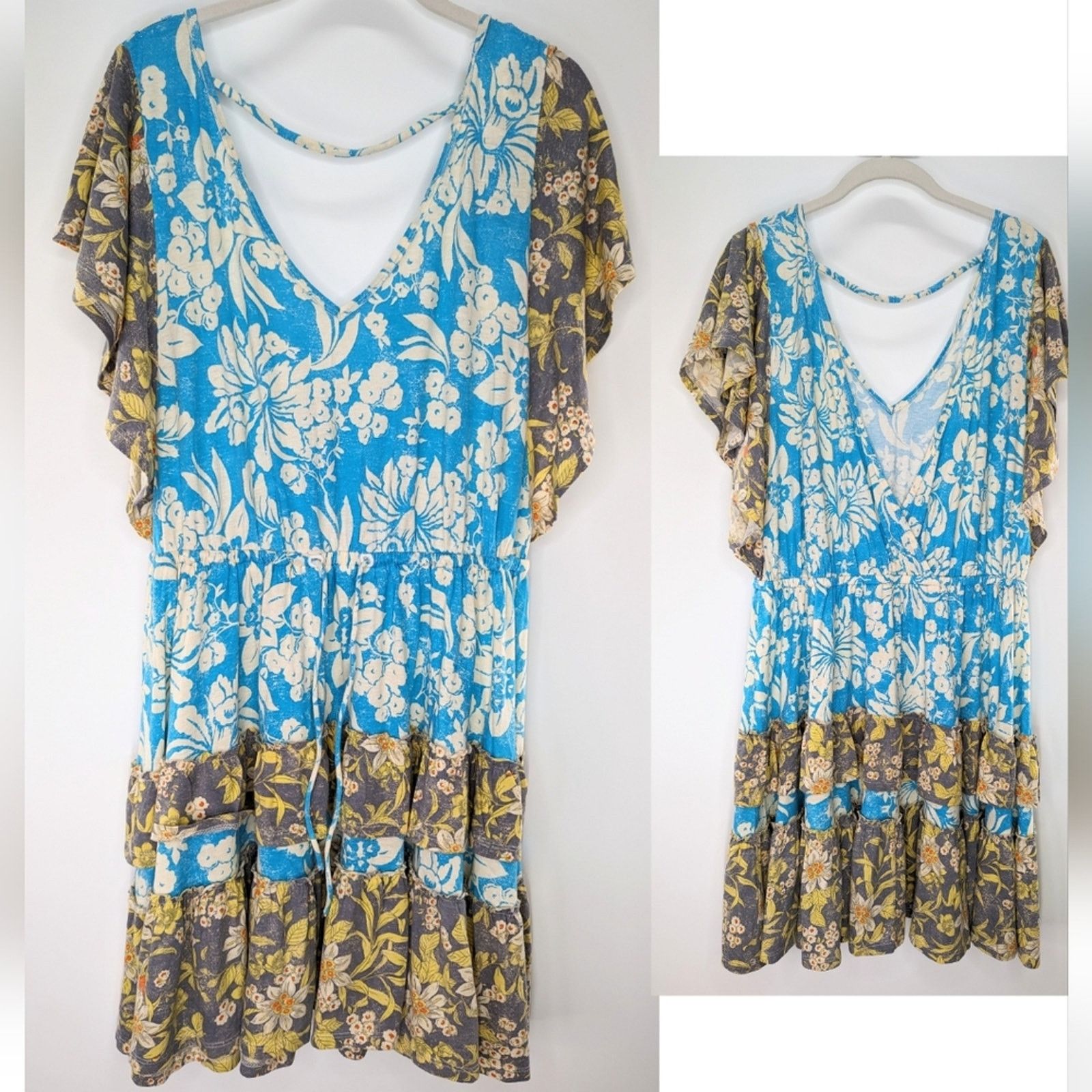 Anthropologie Anthropologie Daily Practice Tiered Dress Soft Neutral NWT Size S / US 4 / IT 40 - 2 Thumbnail