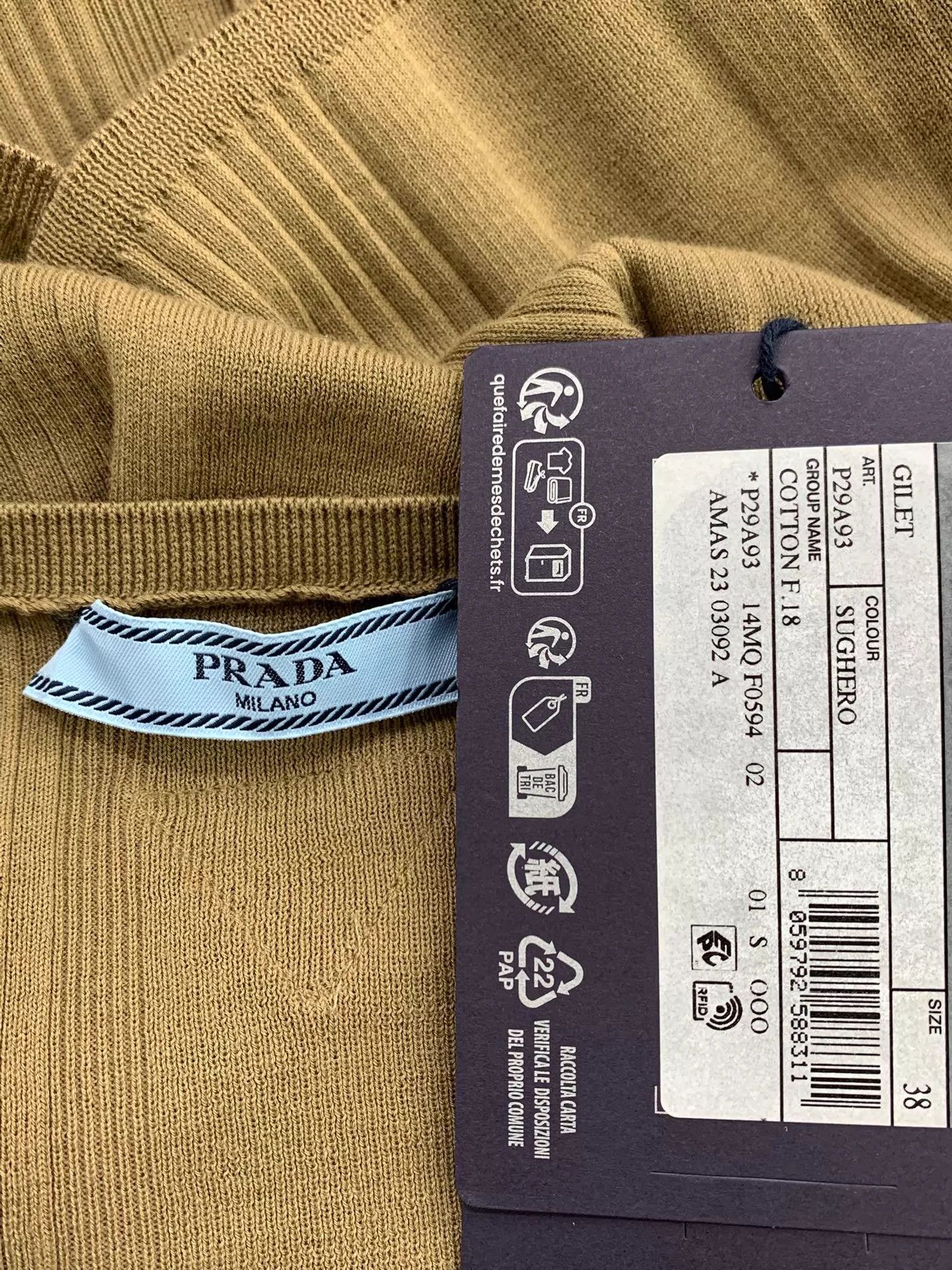 Prada Prada Halter Knit Striped Top 38 New Size XS / US 0-2 / IT 36-38 - 5 Thumbnail