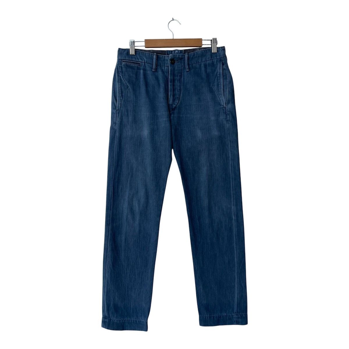RRL Ralph Lauren RRL Ralph Lauren Herringbone Twill (HBT) Officer Trousers Size US 28 / EU 44 - 1 Thumbnail