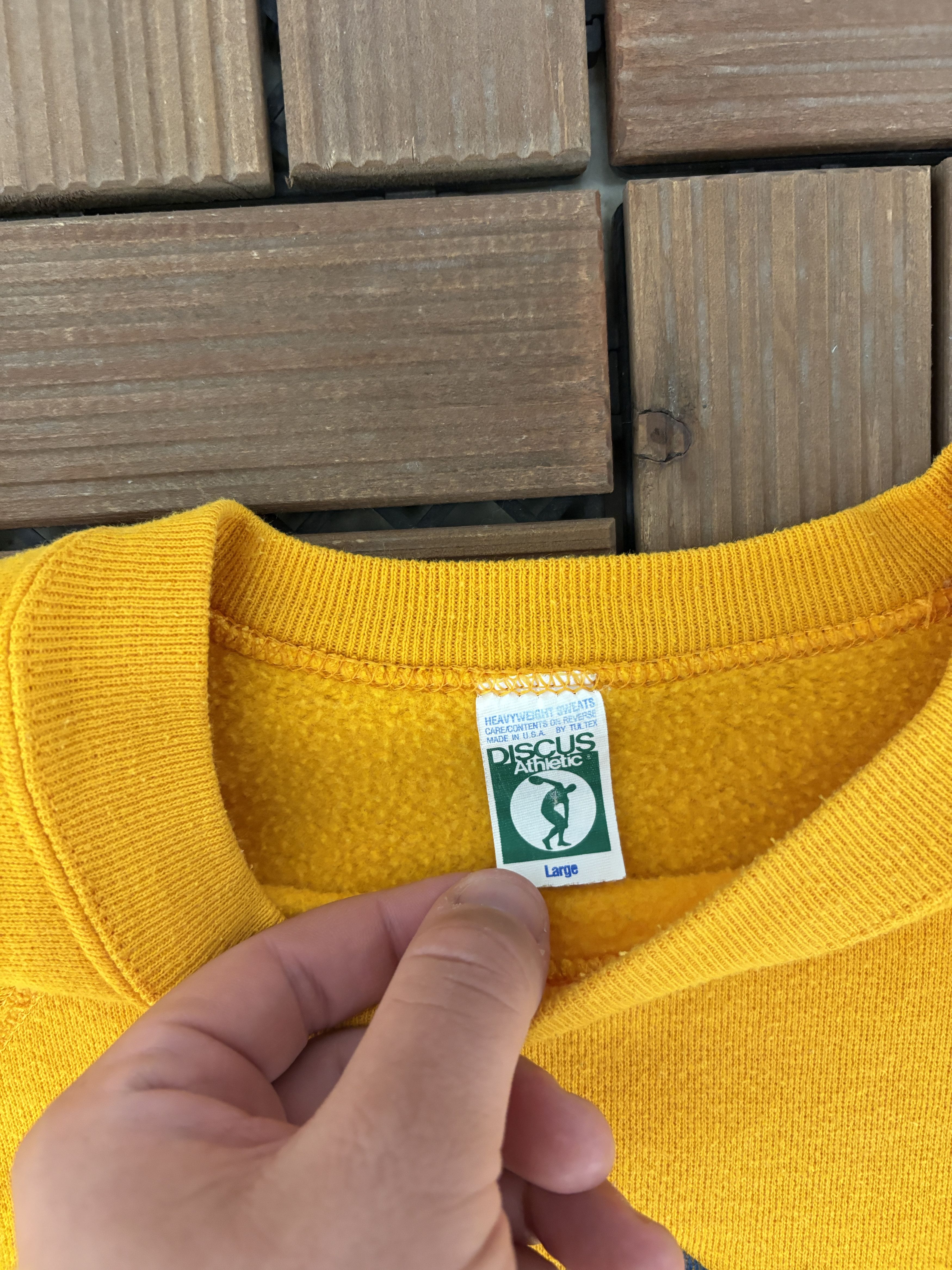Vintage Pitt Panthers Vintage Made in USA Yellow Crewneck Sweater Size US L / EU 52-54 / 3 - 6 Thumbnail