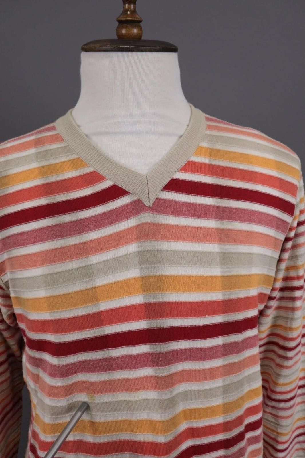 Carlo Colucci Carlo ColucciModern Cut Multicolor Knit Sweater Size 50 Size US M / EU 48-50 / 2 - 5 Thumbnail