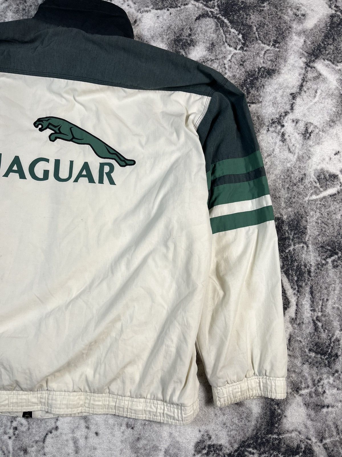 Vintage Vintage Jaguar Track Jacket Green White Zip XL Size US XL / EU 56 / 4 - 12 Thumbnail