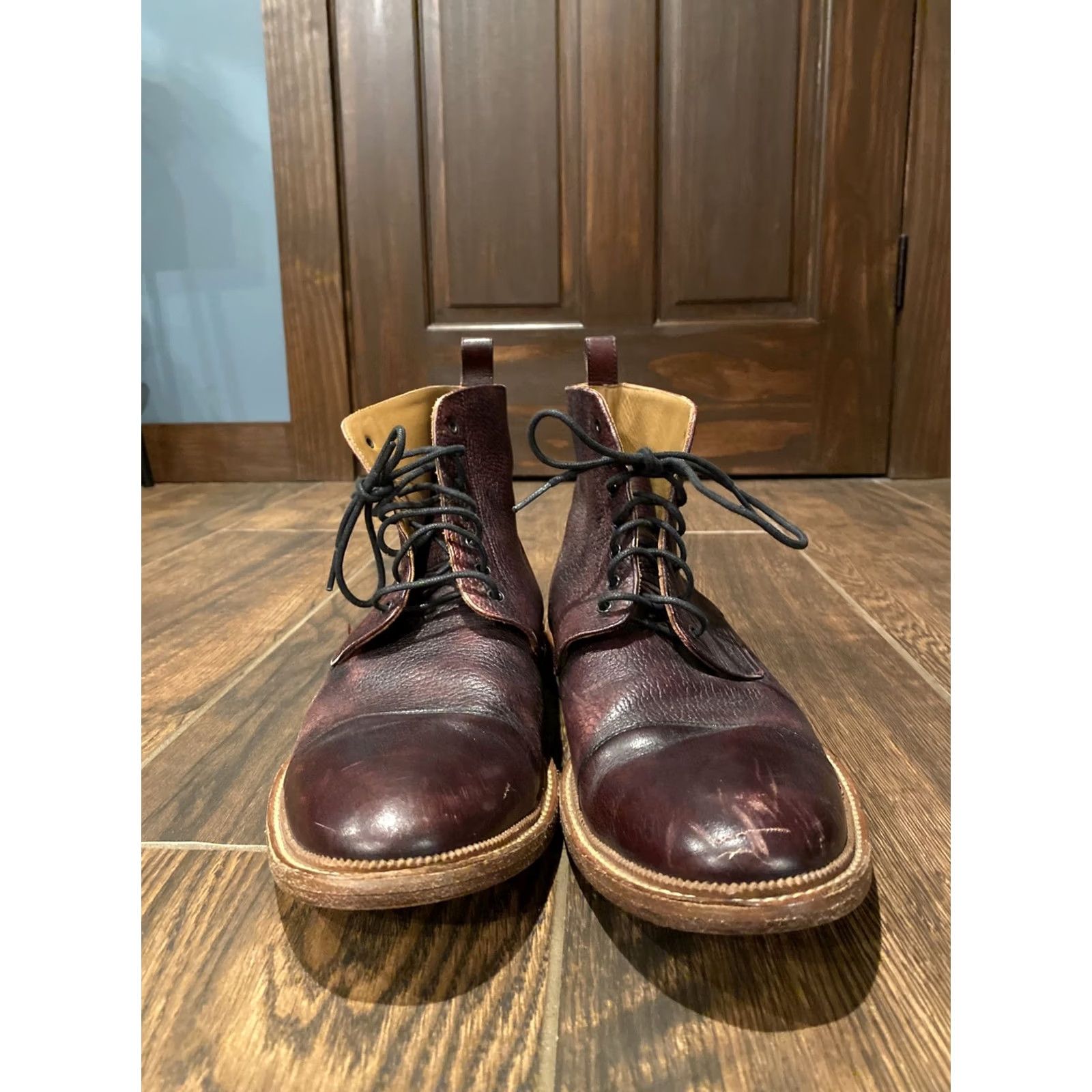 Drome TAFT Rome Boot Sz 46 Brown Pebbled Leather Made In Spain Size US 13 / EU 46 - 2 Thumbnail
