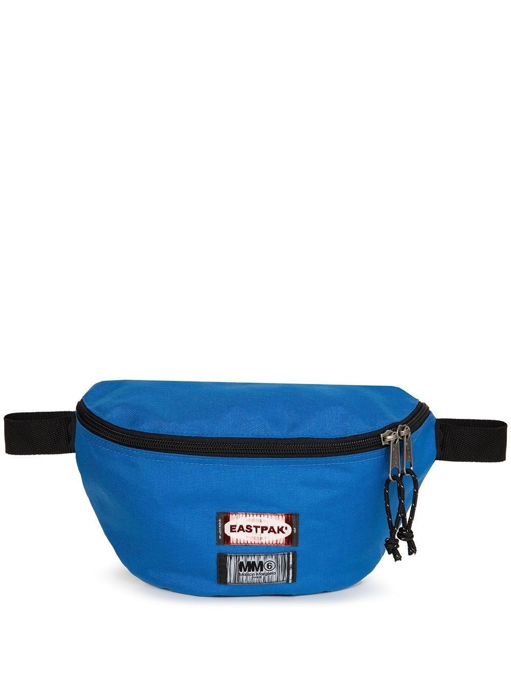 Mm6 X Eastpak 2-Label Box Logo Zip Waist Belt Bag Blue in Black, Men's