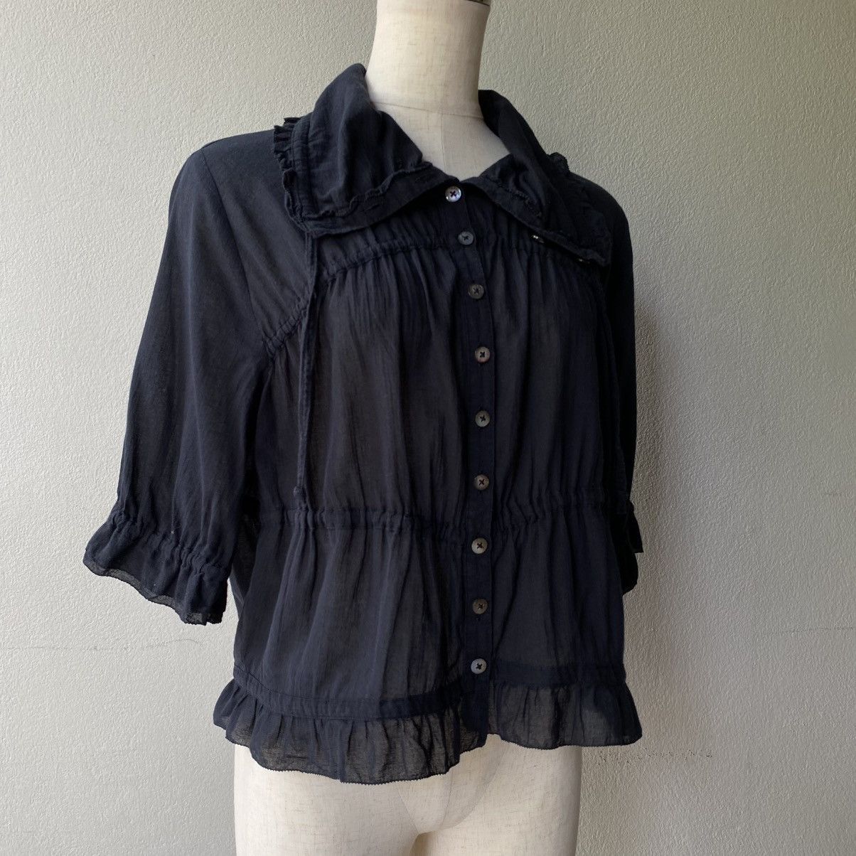 Pink House PINK HOUSE Lightweight Chiffon Ruffle Blouse Size M / US 6-8 / IT 42-44 - 14 Thumbnail