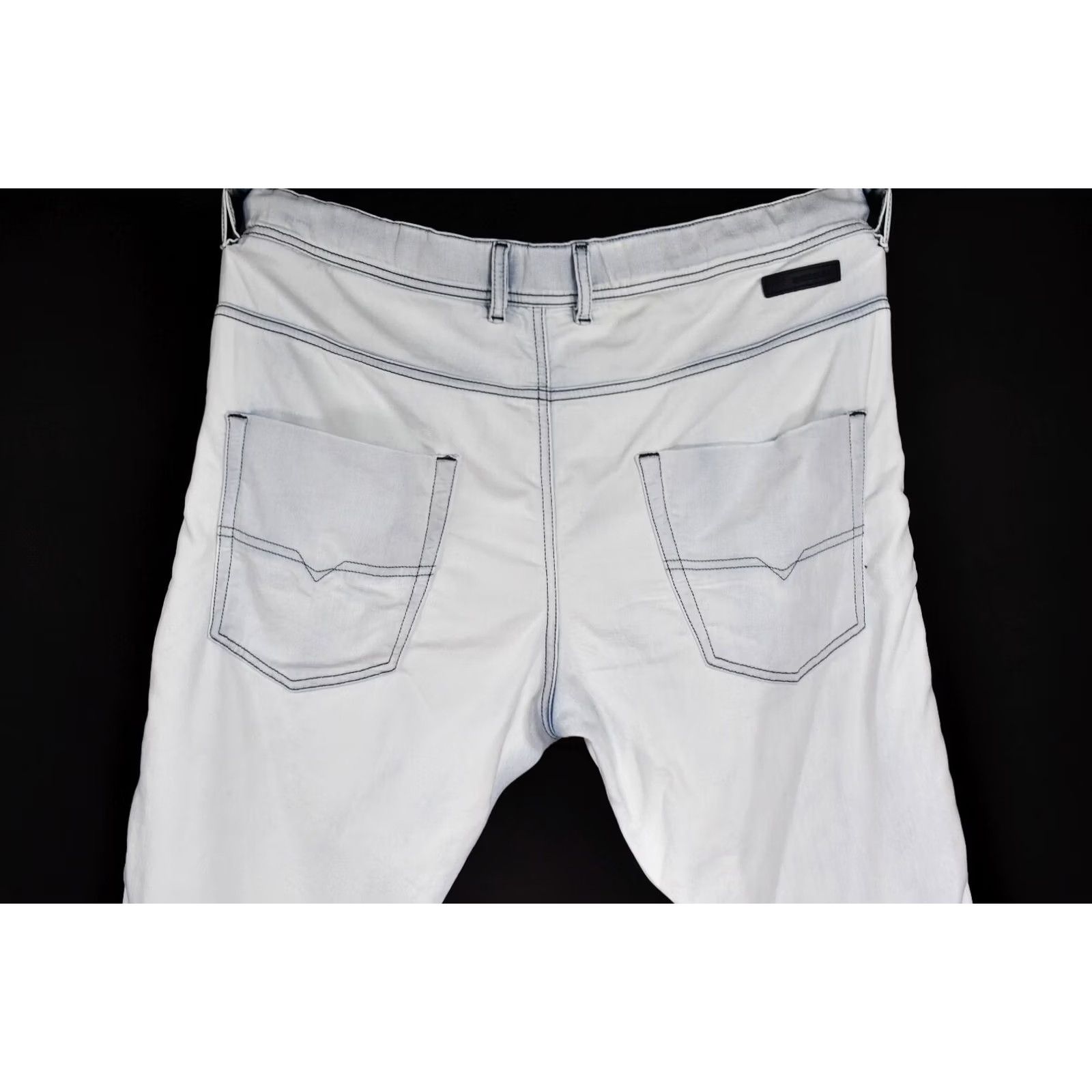Diesel Diesel Krooley-NE Stretch Jogg Jeans Sweat Pants Men's W36 Jeans Gray 90%Cotton 8%Polyester 2%Elastane Classic Fit Size US 36 / EU 52 - 4 Thumbnail
