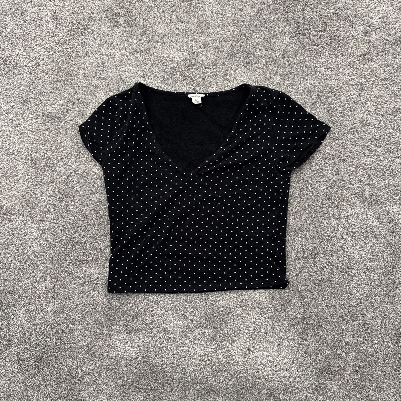 Garage Garage Cropped Top Women Small Edgy Grunge Preppy Retro Y2K Size S / US 4 / IT 40 - 1 Thumbnail