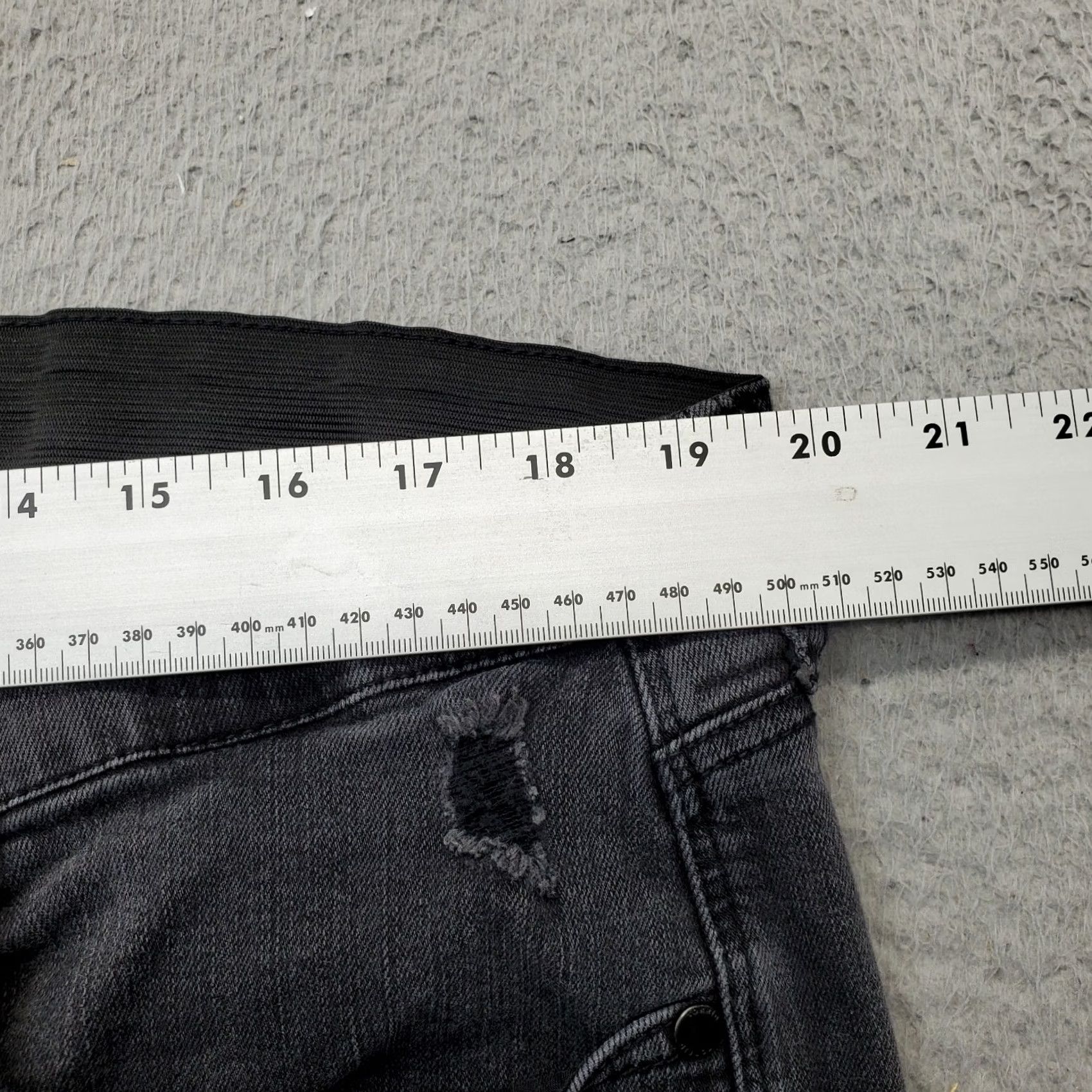 Torrid Torrid Jeans Womens Size 22 Black Denim Premium Stretch Distressed Comfort Skinny Jeans Size 40" / US 18 - 5 Thumbnail