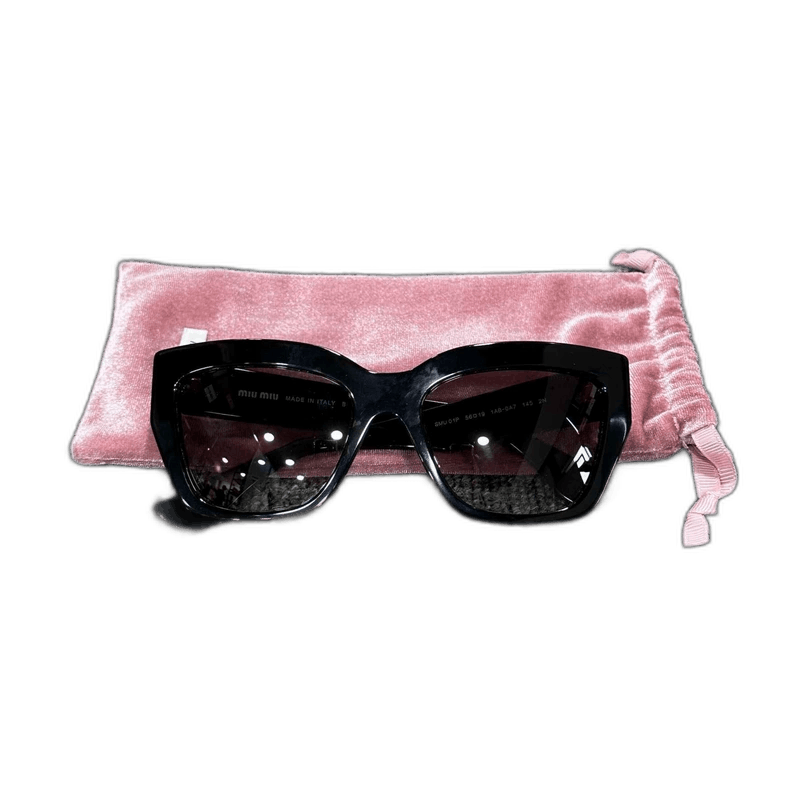 Miu Miu miumiu black metal logo sunglasses Size ONE SIZE - 1 Thumbnail