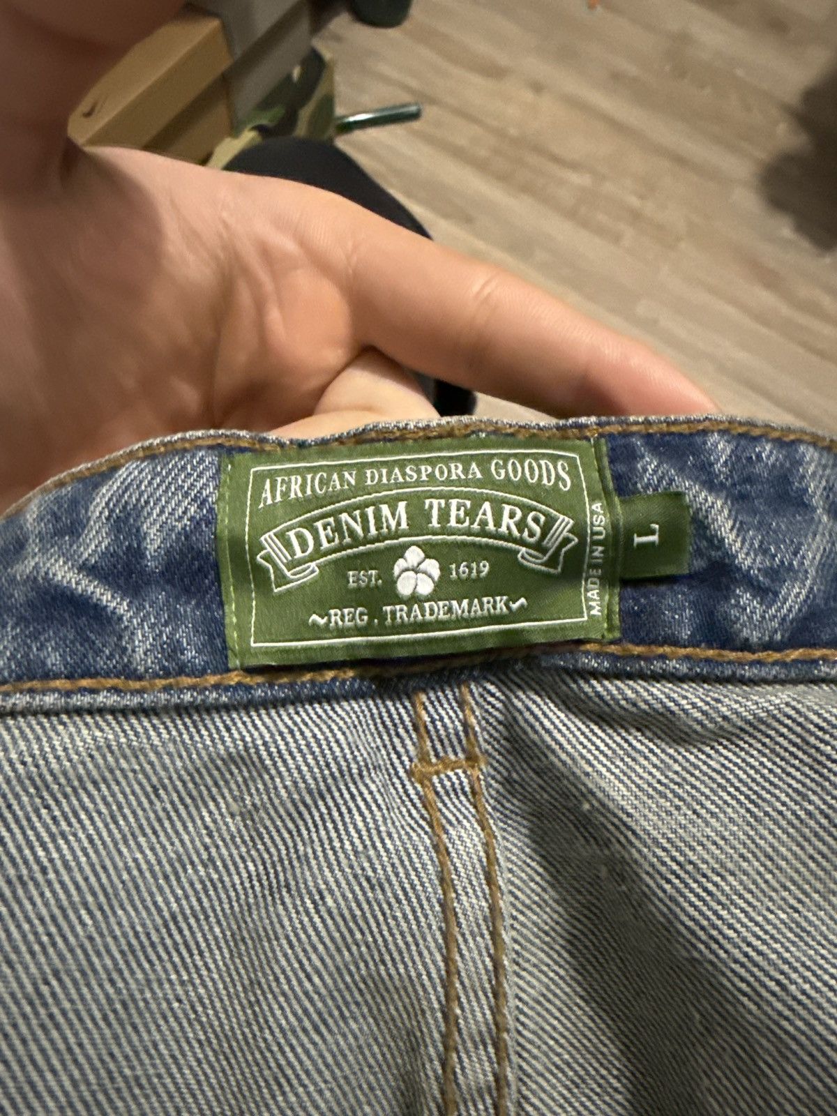 DENIM TEARS Denim Tears Short Denim Light Washed Size US 34 / EU 50 - 3 Thumbnail