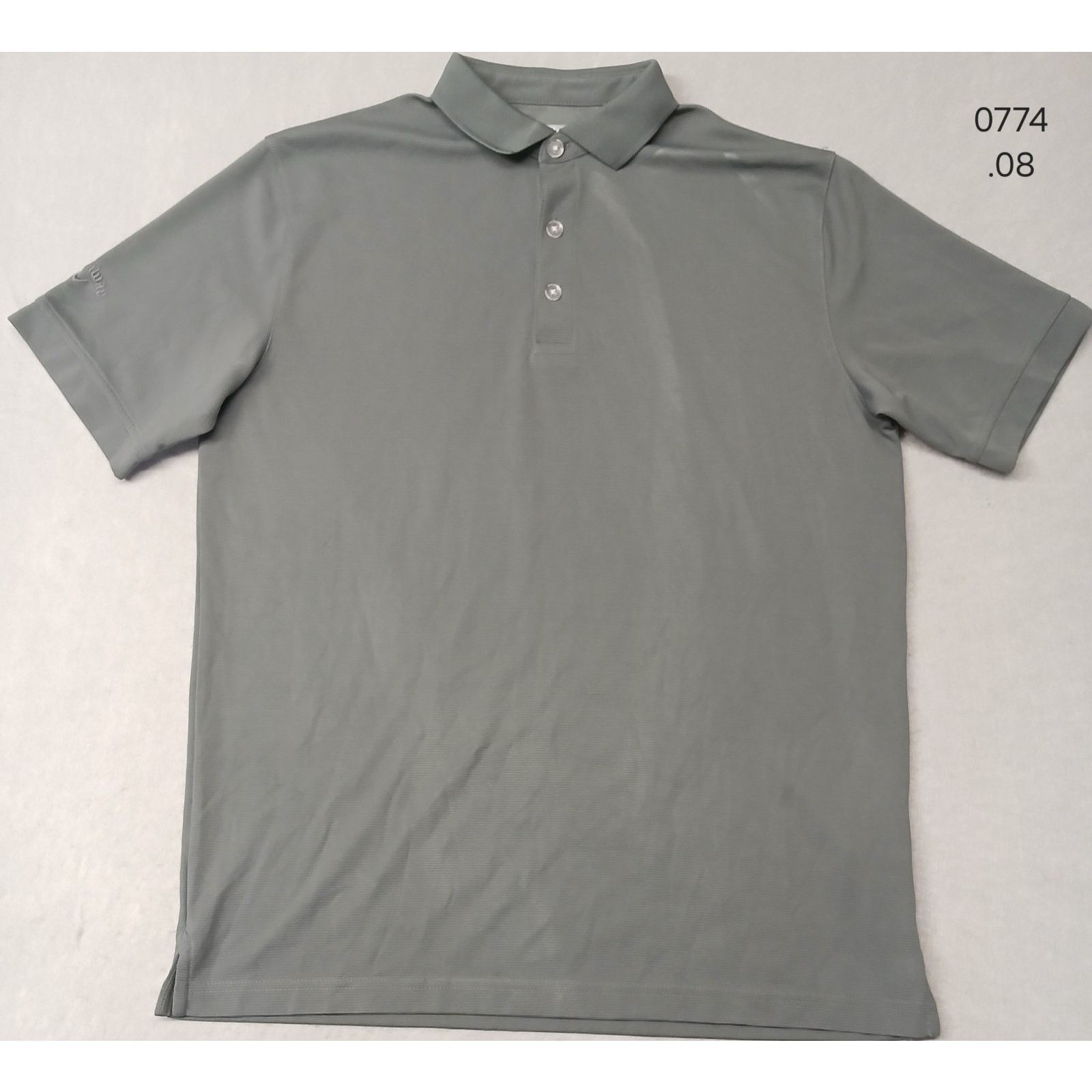 Callaway Callaway (Medium) Men's Gray Opti-Dri Button Polo Shirt Size US M / EU 48-50 / 2 - 1 Thumbnail